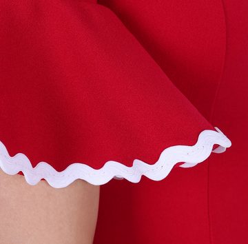 Sarcia.eu Midikleid Rotes Kleid, freie Schulter JOHN ZACK XL
