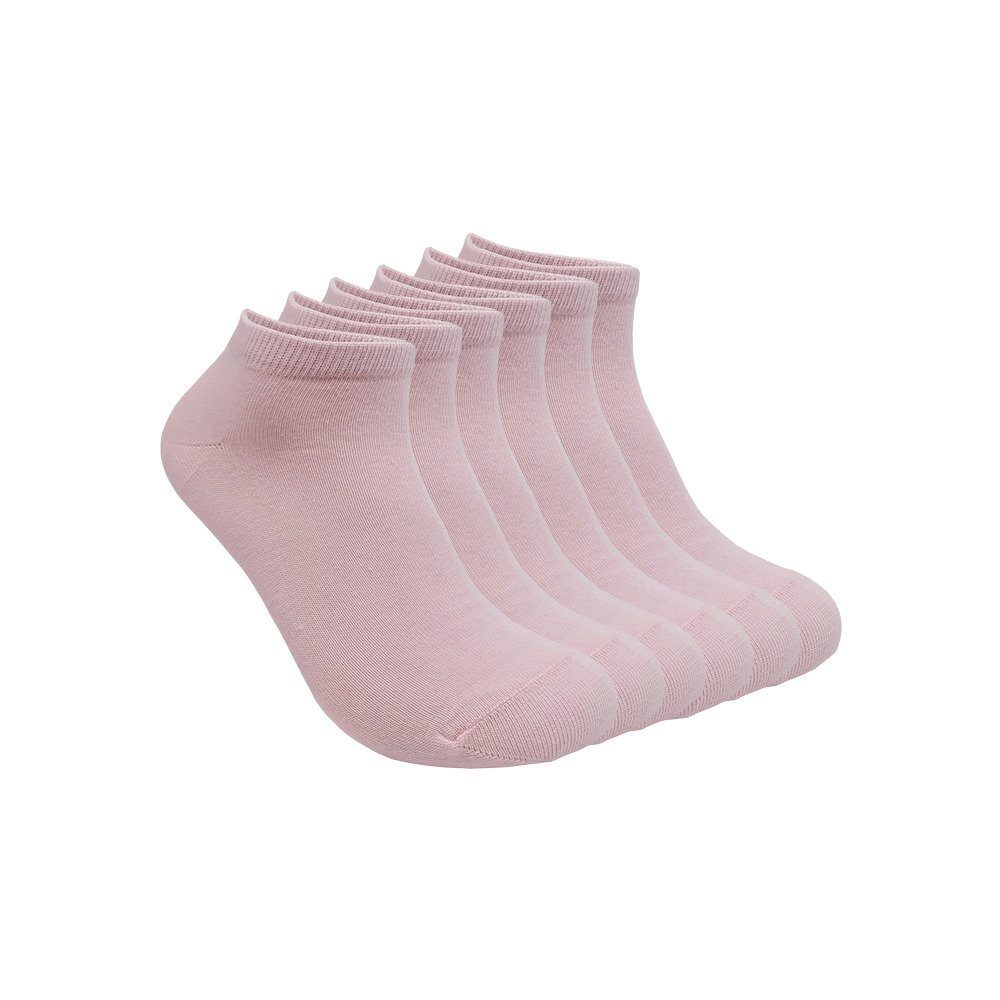 Max Lindner Sneakersocken für Damen, Herren und Kinder ab Größe 23 (6-Paar) atmungsaktiv und hautfreundlich rosa
