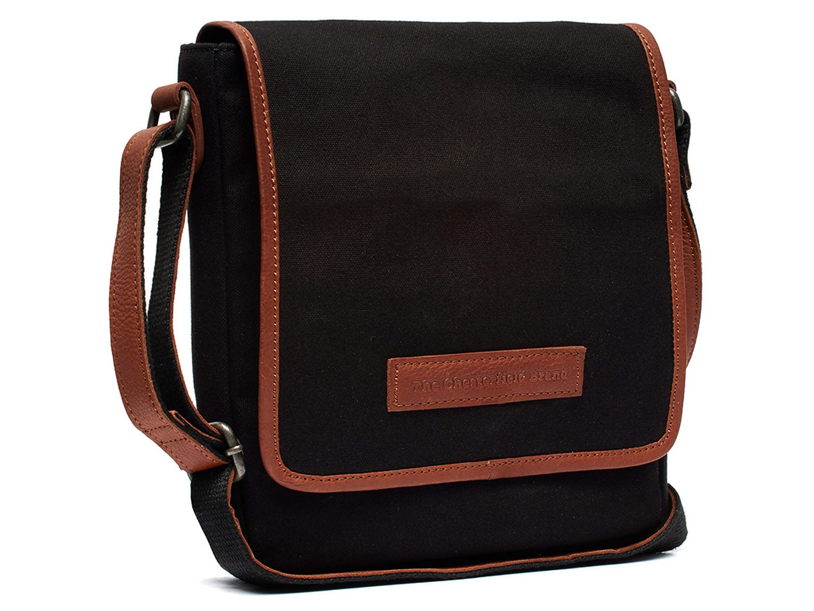 The Chesterfield Brand Umhängetasche C48.1311 Lismone Crossbody Washed Canvas & Wax Pull Up Leder (Stück, 1-tlg., 1), Leder