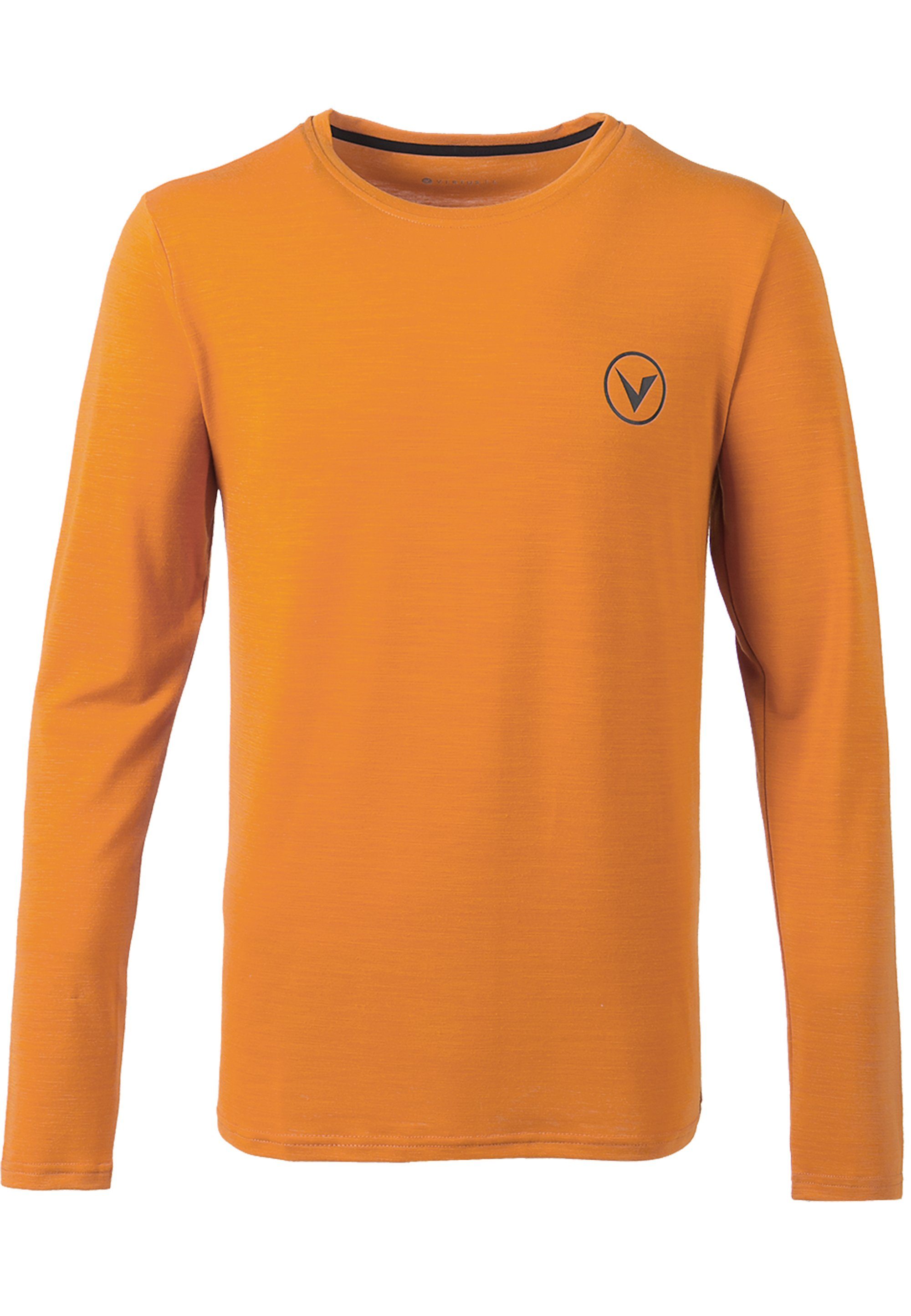 Virtus Langarmshirt (1-tlg) L/S orange JOKERS Dry-Technologie mit M Quick innovativer
