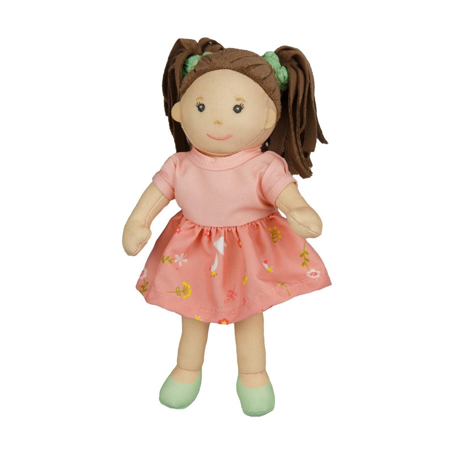 Heless Stoffpuppe Stoffpuppe ''Rosa'' mit Kleidchen 22 cm