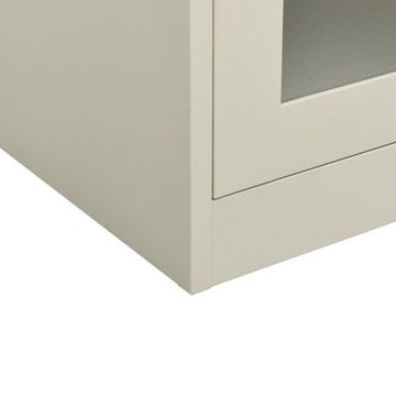 vidaXL Kleiderschrank Büroschrank Hellgrau 90x40x105 cm Stahl