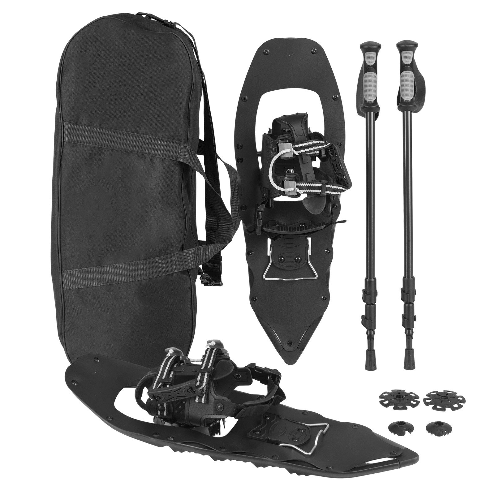 COSTWAY Снегоступы, mit Trekkingstöcken, Размер обуви 35-45 bis 90kg