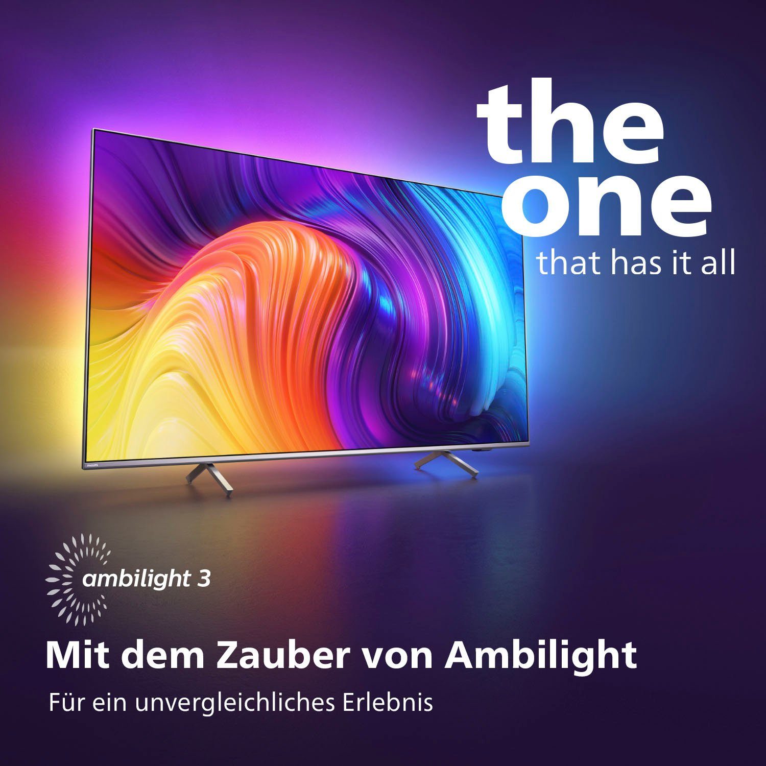 4K (164 Philips 65PUS8507/12 TV, cm/65 Smart-TV) LED-Fernseher HD, Android Zoll, Ultra