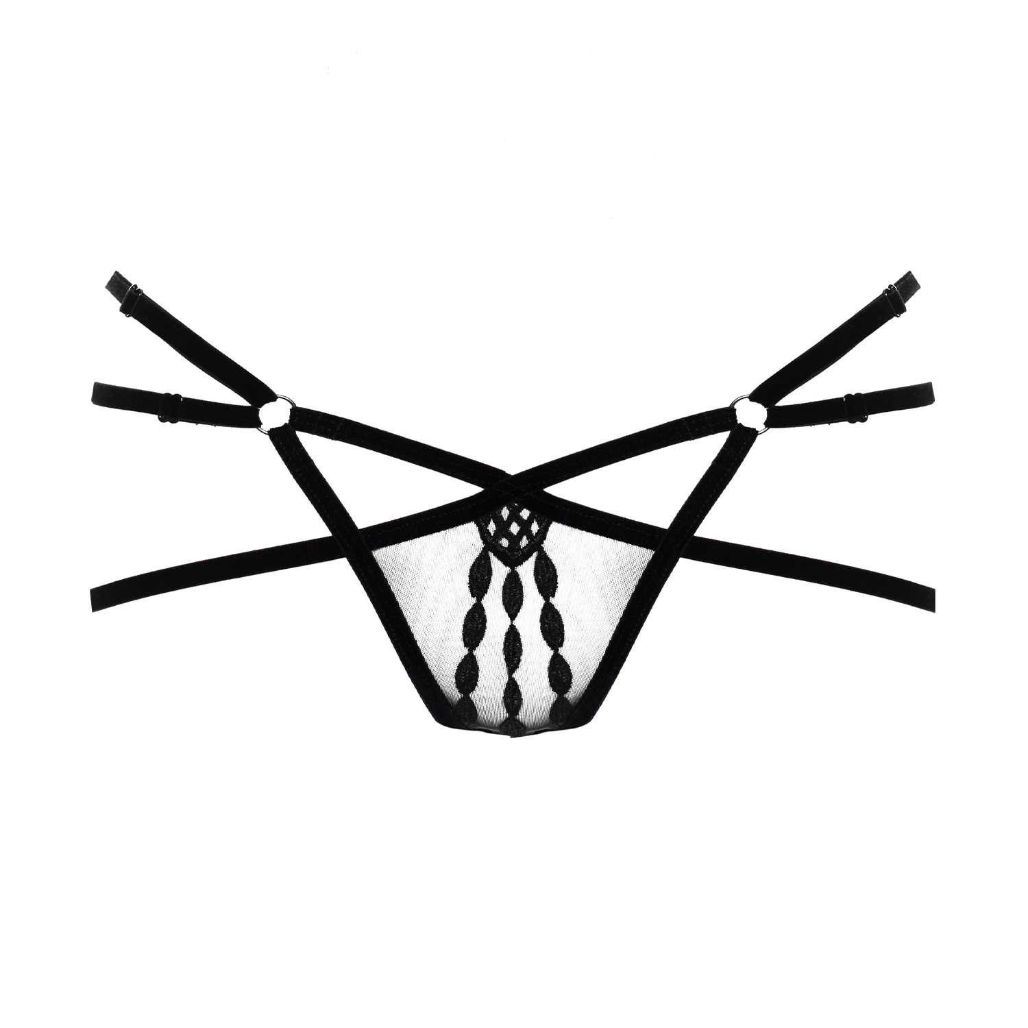 Asche & Gold Slip-Ouvert Aurèle Slip aus Spitze schwarz