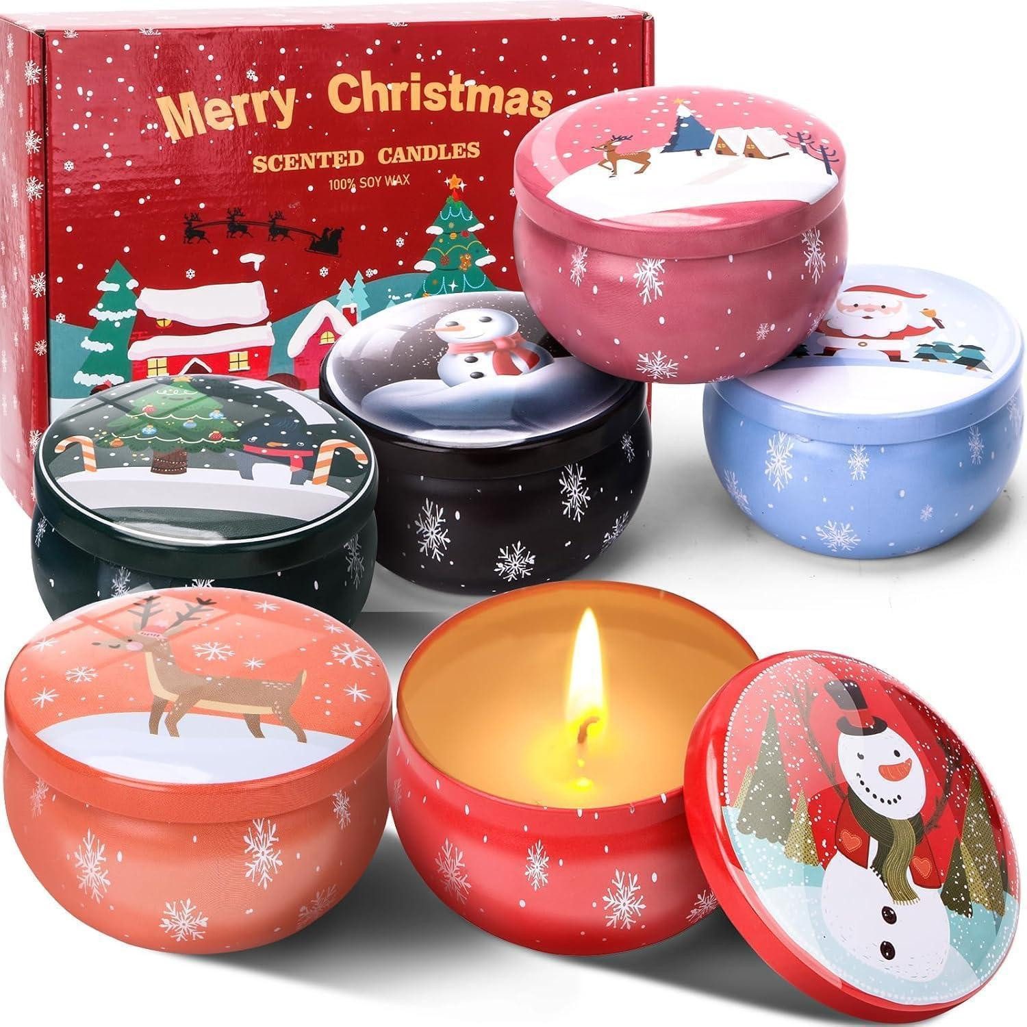 LuxusKollektion Duftkerze Duftkerzen Geschenkset Weihnachten 6er Pack