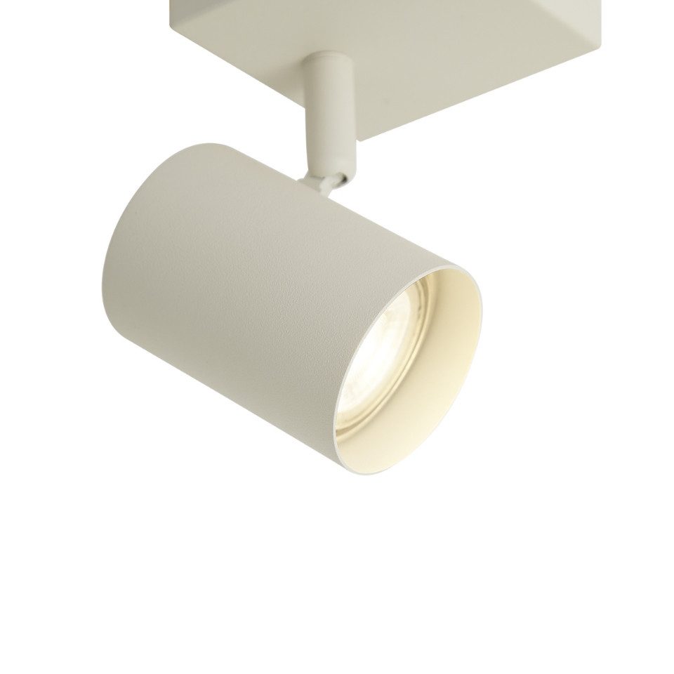 Qazqa LED Aufbaustrahler Jeana, ohne Leuchtmittel, Neutralweiß, QAZQA Aufbau­spot, gu10, Beige, Metall, Modern