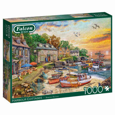 Jumbo Spiele Puzzle Falcon Harbour Cottages 1000 Teile, 1000 Puzzleteile