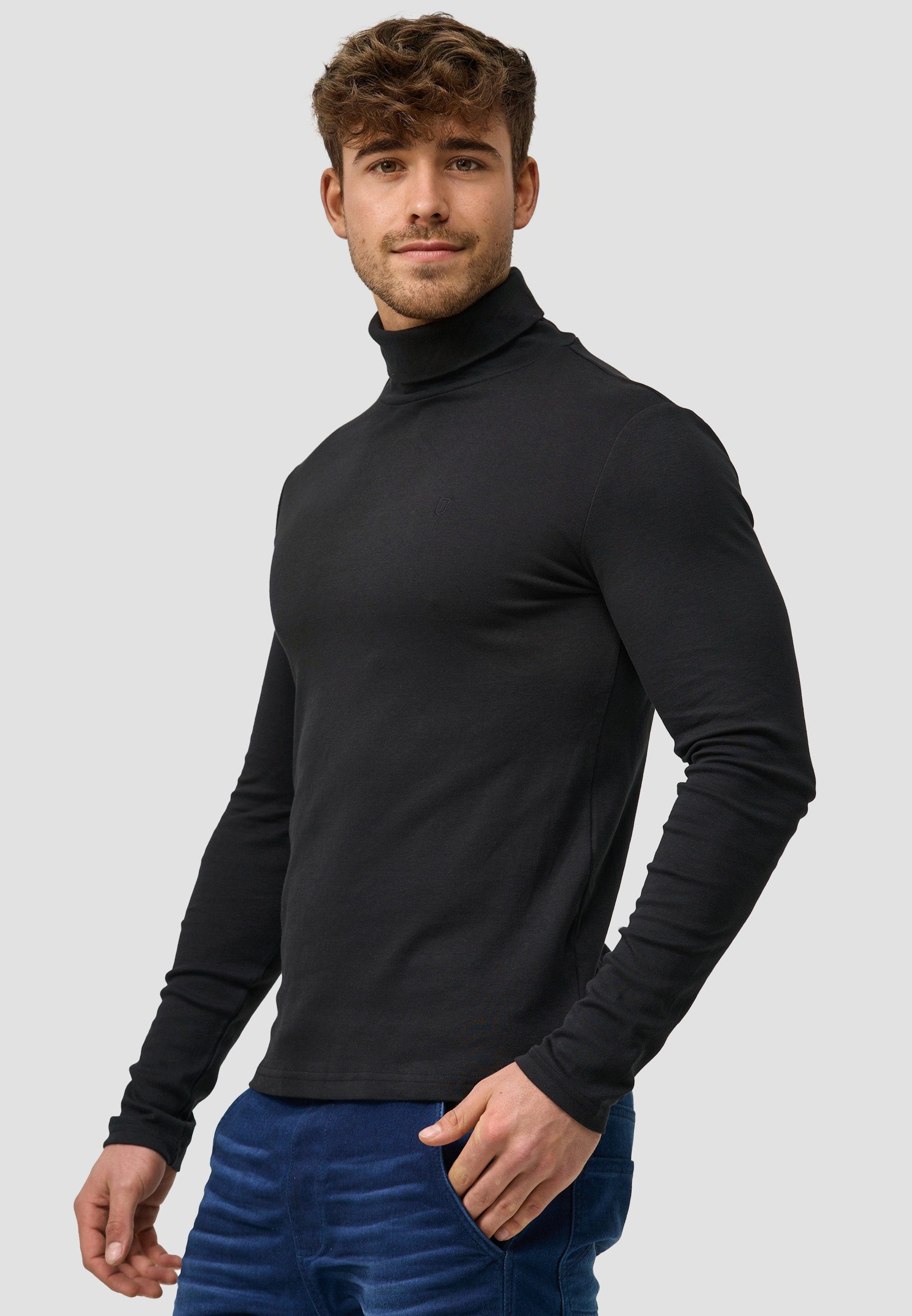 Indicode Rollkragenshirt Herren Eagon Langarmshirt Herrenshirt