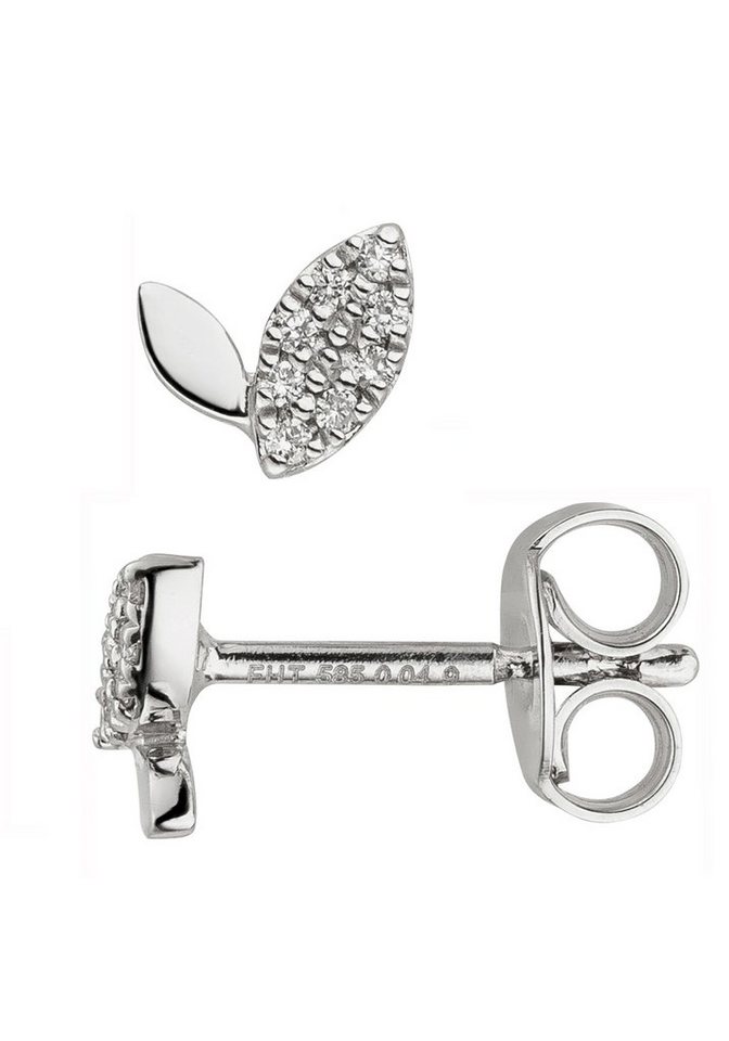 JOBO Paar Ohrstecker Ohrringe mit 16 Dia... JOBO Paar Ohrstecker Ohrringe mit 16 Dia...