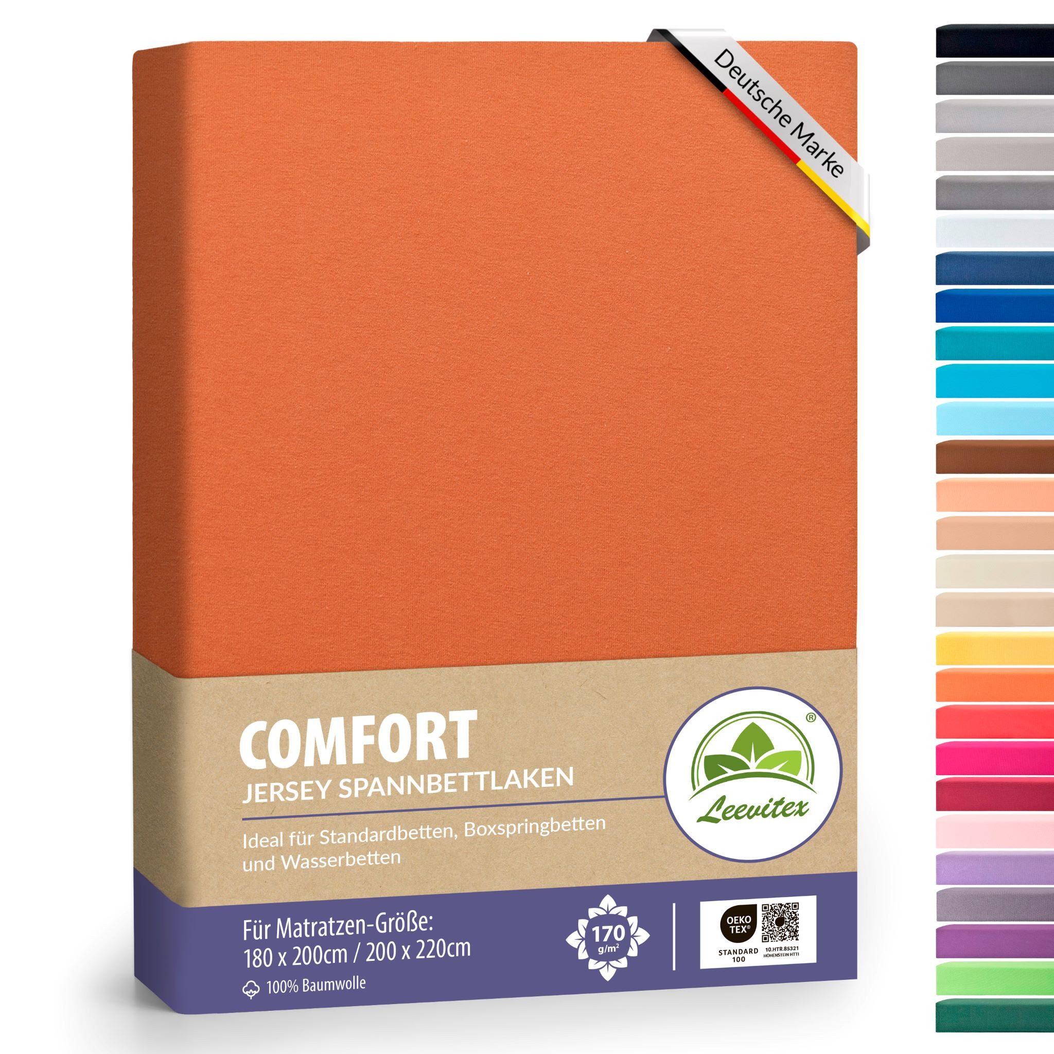 leevitex® Spannbettlaken Spannbettlaken Boxspringbett & Wasserbett Spannbet günstig online kaufen