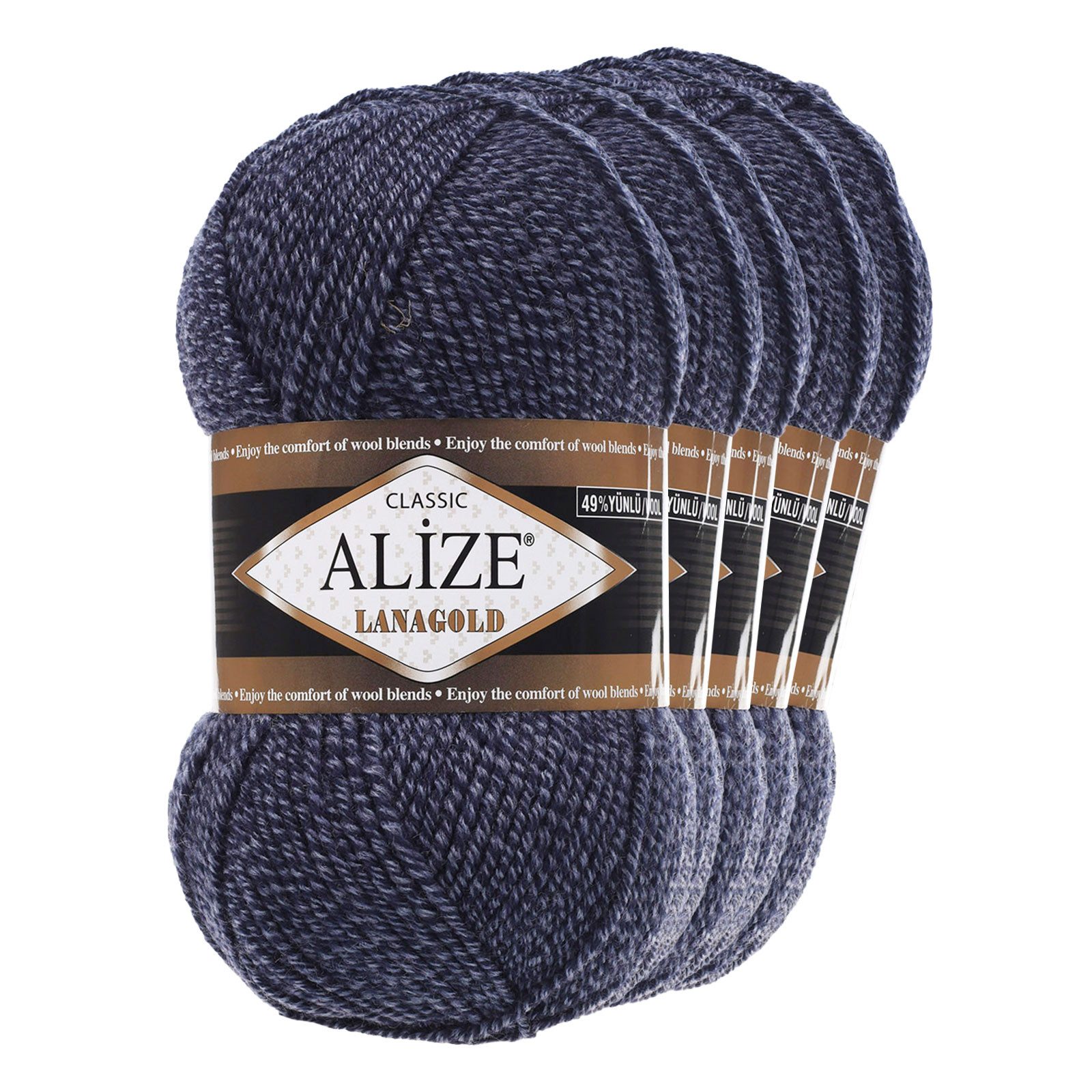 blau meliert