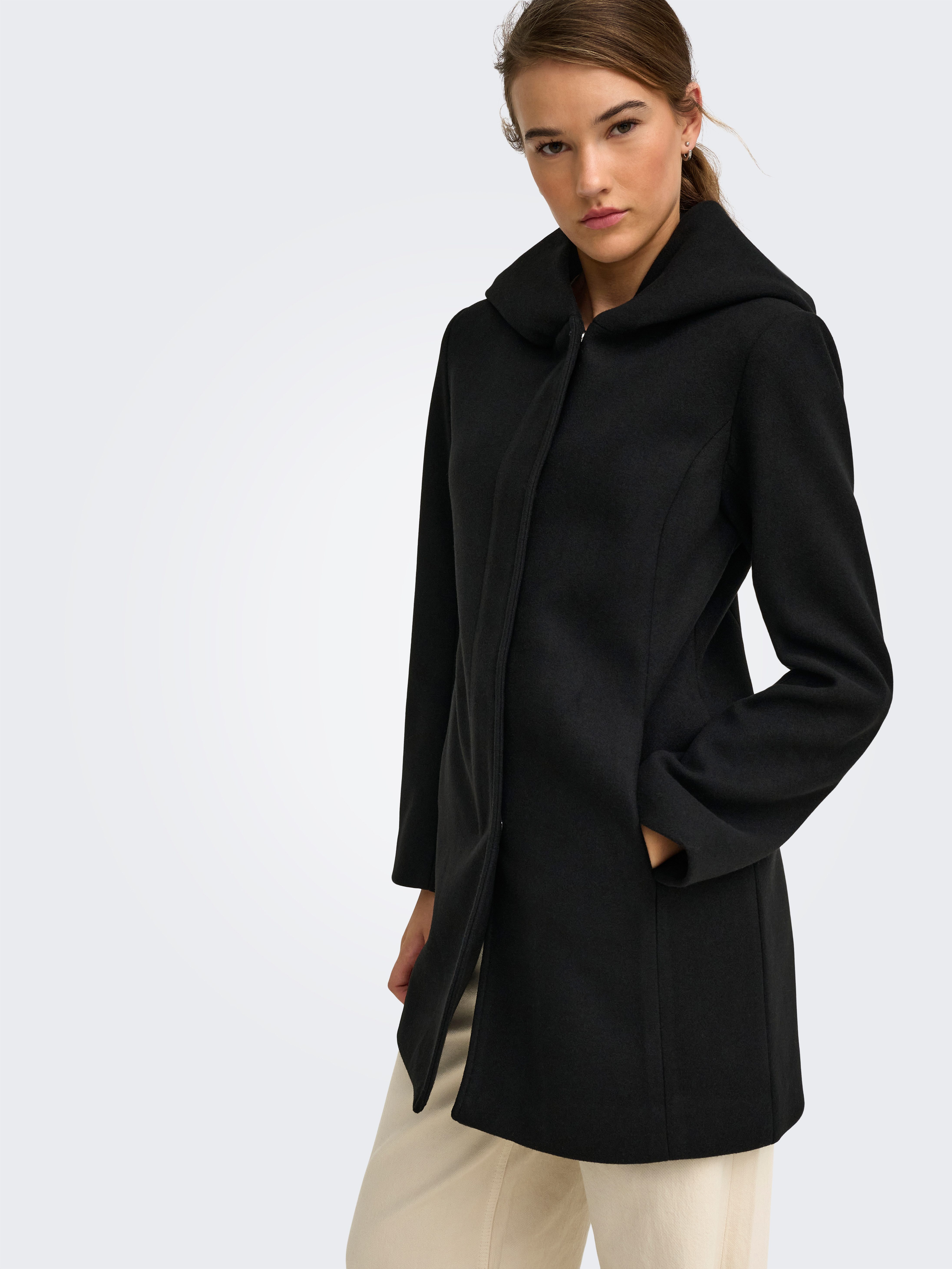 ONLY Langjacke ONLBLAKE HOOD COAT CC OTW Kunstfaser, Eingrifftaschen – Bild 3 von 5