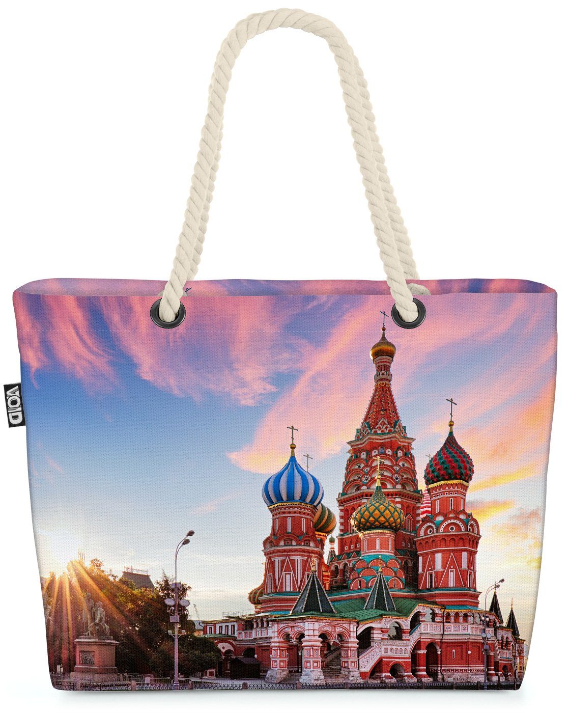 VOID Strandtasche (1-tlg), Moskau Roter Beach Sobor Russland Platz Bag Wasilija Basilius-Kathedrale