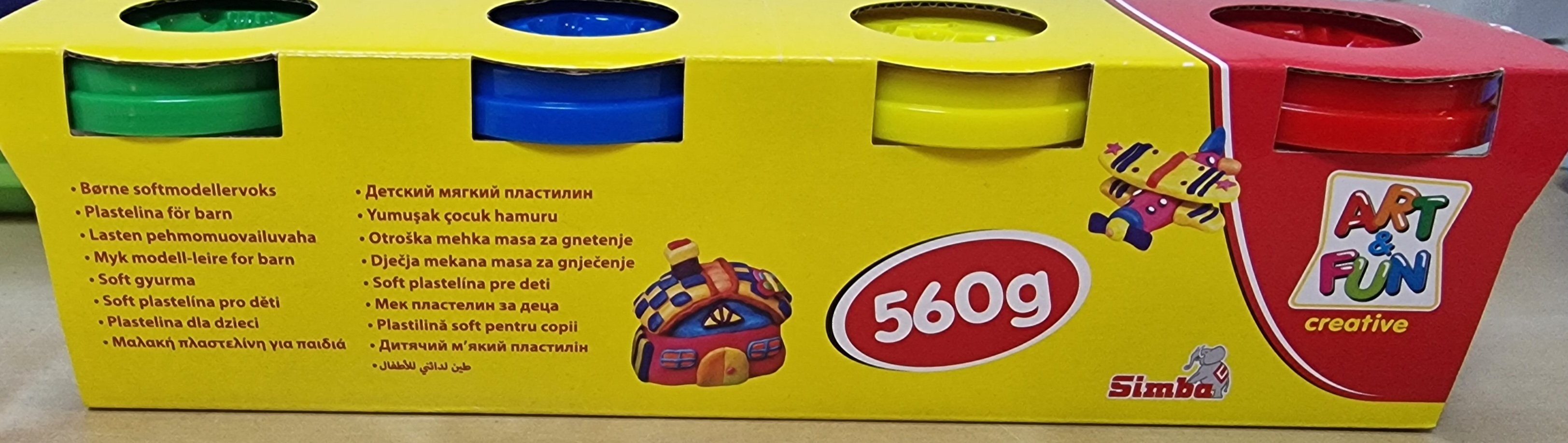 SIMBA Play-Doh Kindersoftknete (4-tlg), Weiche Play-Doh