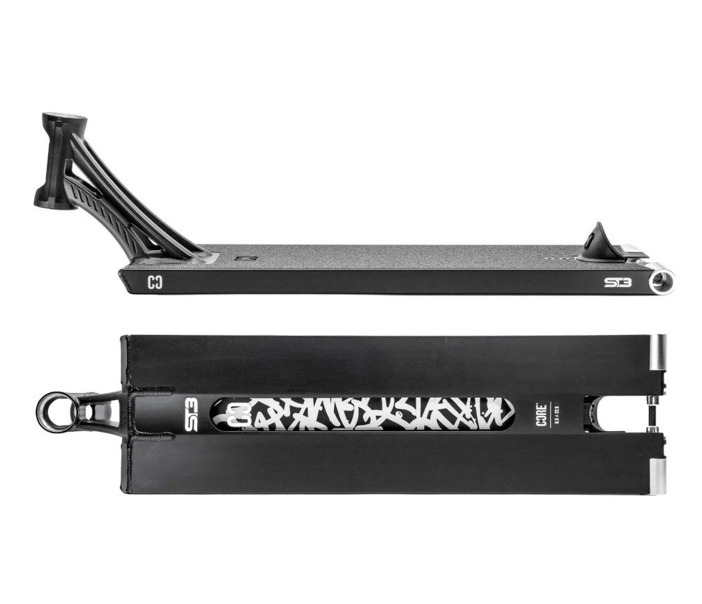 Core Action Sports Stuntscooter CORE ST3 Stunt-Scooter Street Deck 57.2cm Schwarz
