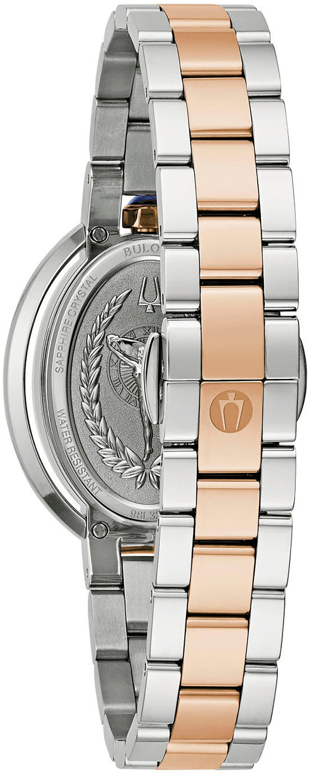 Bulova Quarzuhr Rubaiyat 98L322, Armbanduhr, Damenuhr, Edelstahlarmband, analog