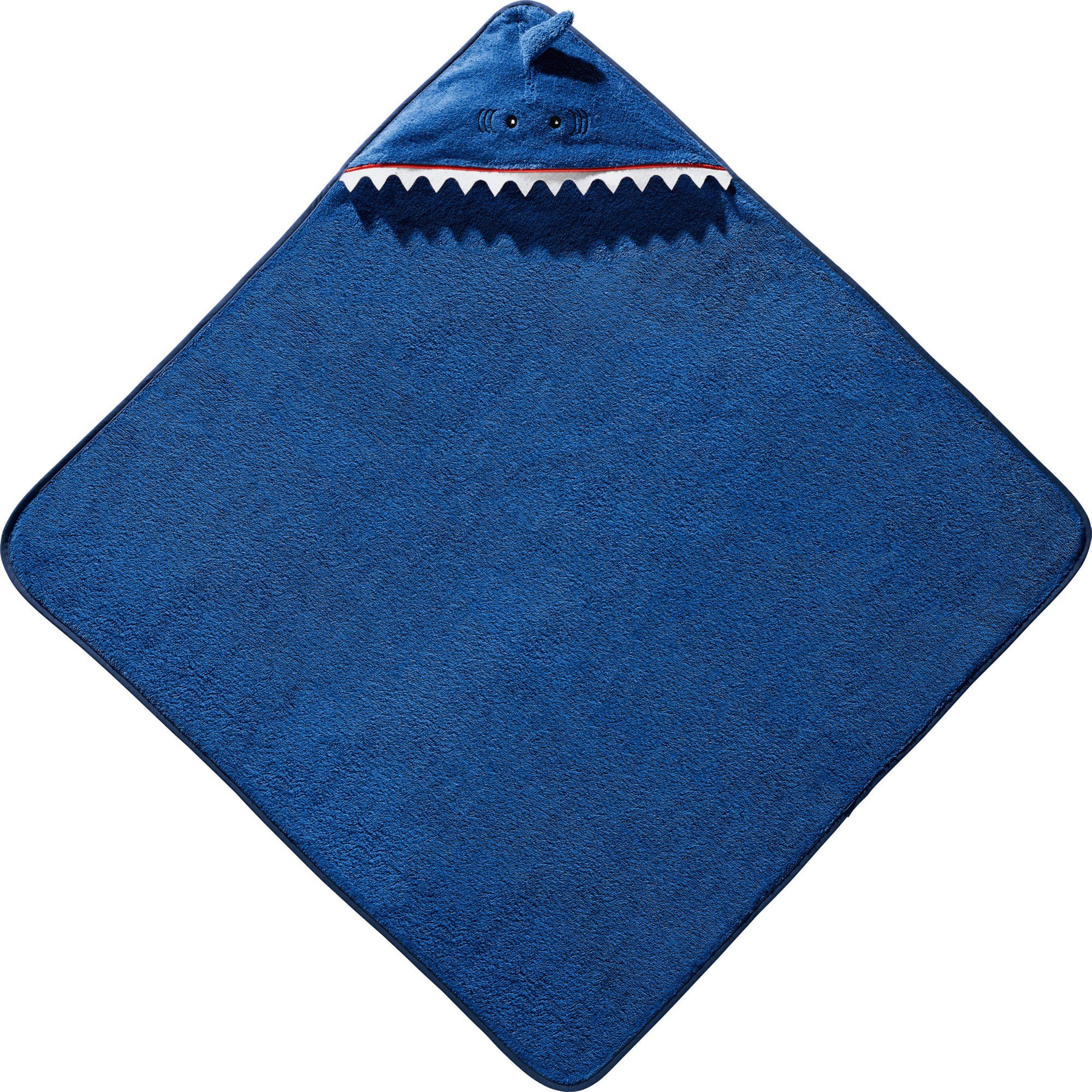 Erwin Müller Kapuzenhandtuch Kinder-Kapuzenbadetuch "Hai", Frottier, Walk-F günstig online kaufen