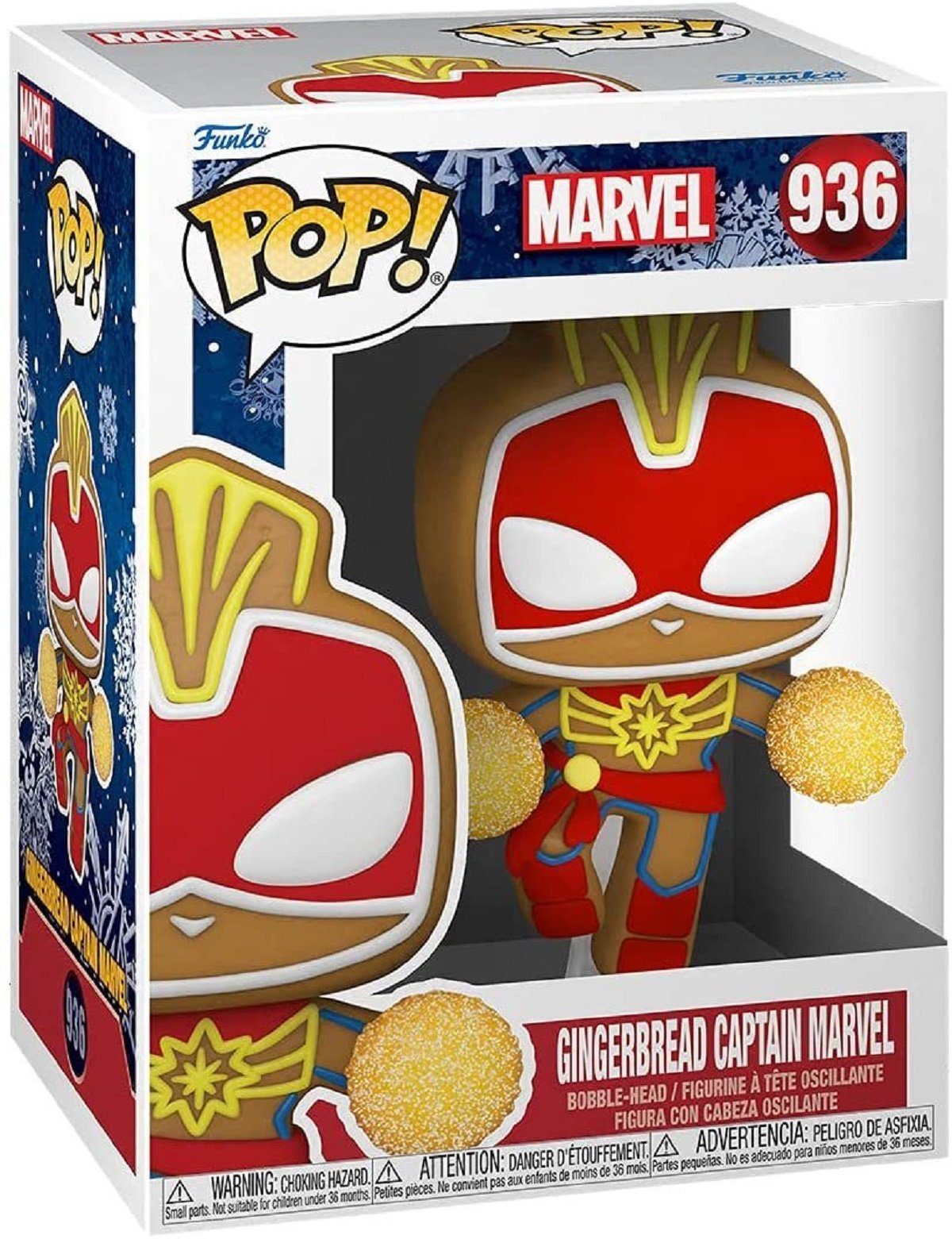 Gingerbread Funko (Fensterbox) #936, POP! Captain Actionfigur Marvel Funko Marvel: