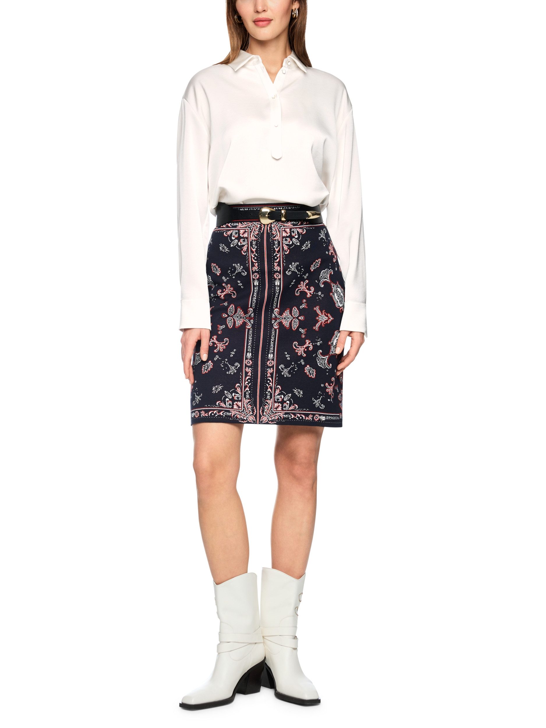 Marc Cain Blusentop Klassische Bluse - Regular Fit