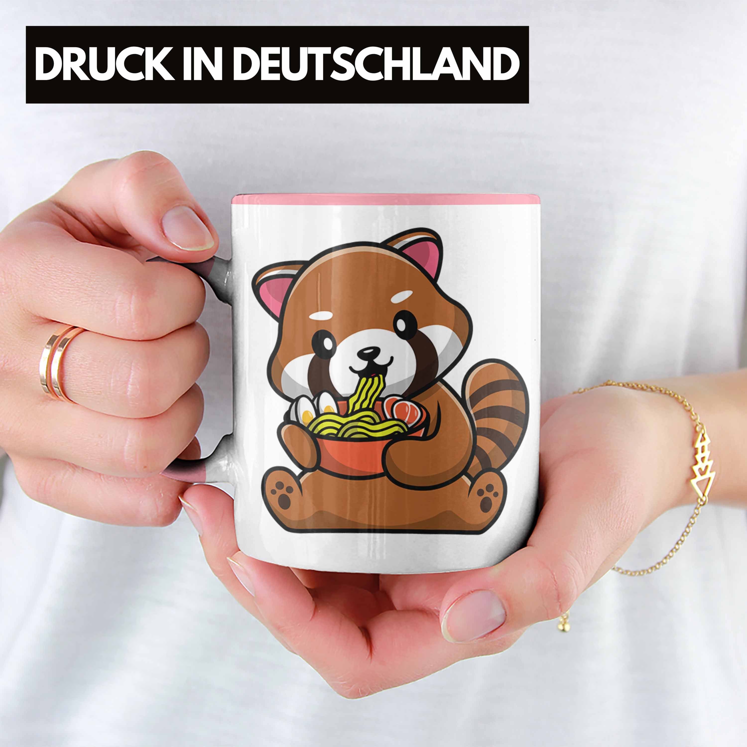 Trendation Musik Geschenkidee Kinder Ramen Tasse Lustige Nudeln Rosa Trendation Panda Roter Jungs für Tasse Mädchen - Grafik