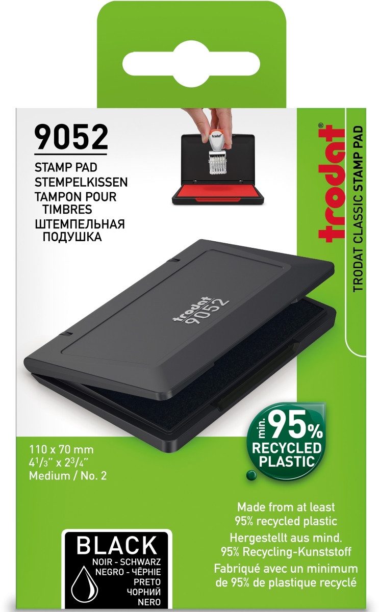 TRODAT Марки Маркиkissen 9052 11x7cm Kunststoff schwarz