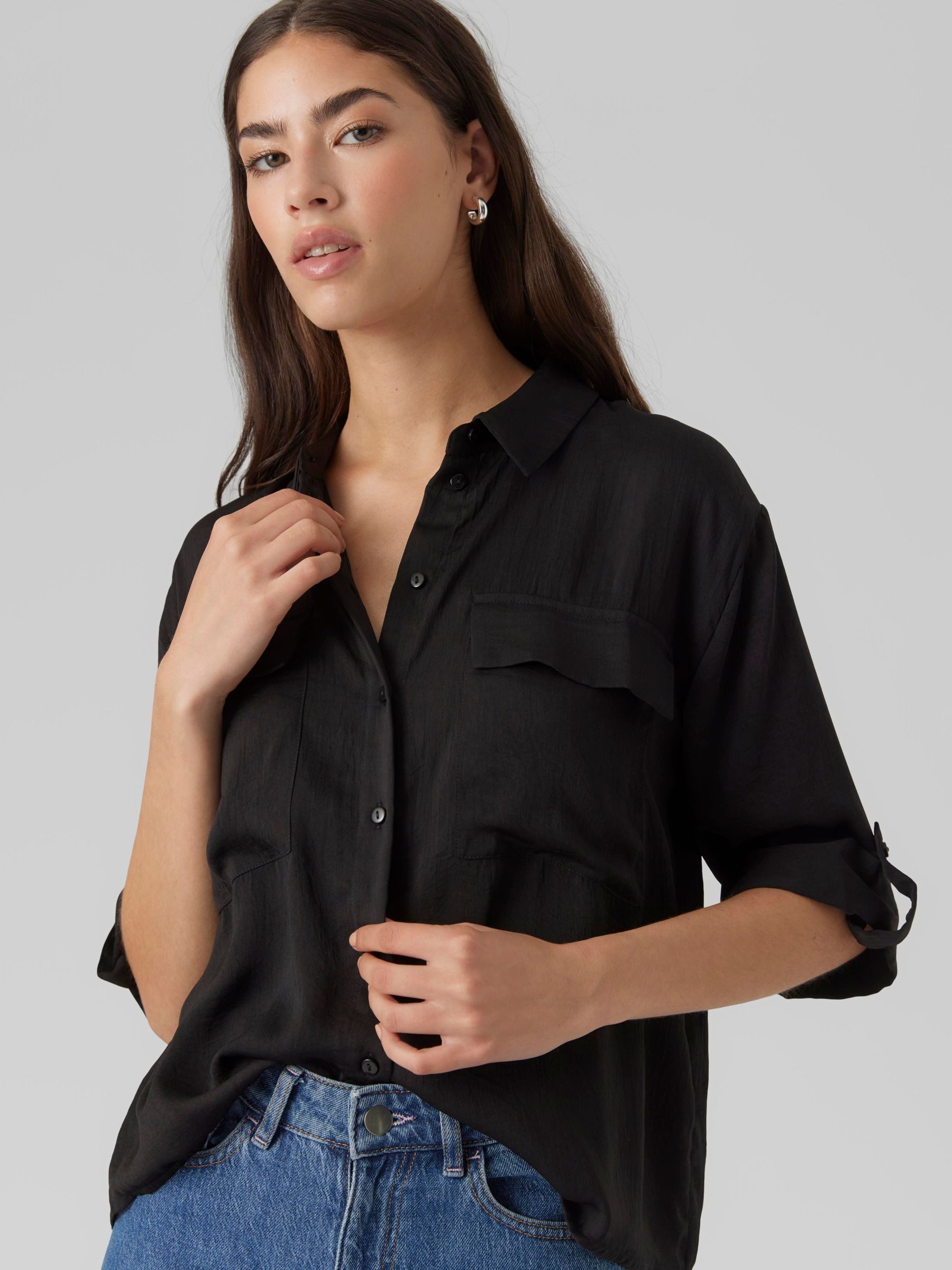 Vero Moda Kurzarmbluse VMFABIANA 3/4 SHIRT VMA NOOS günstig online kaufen