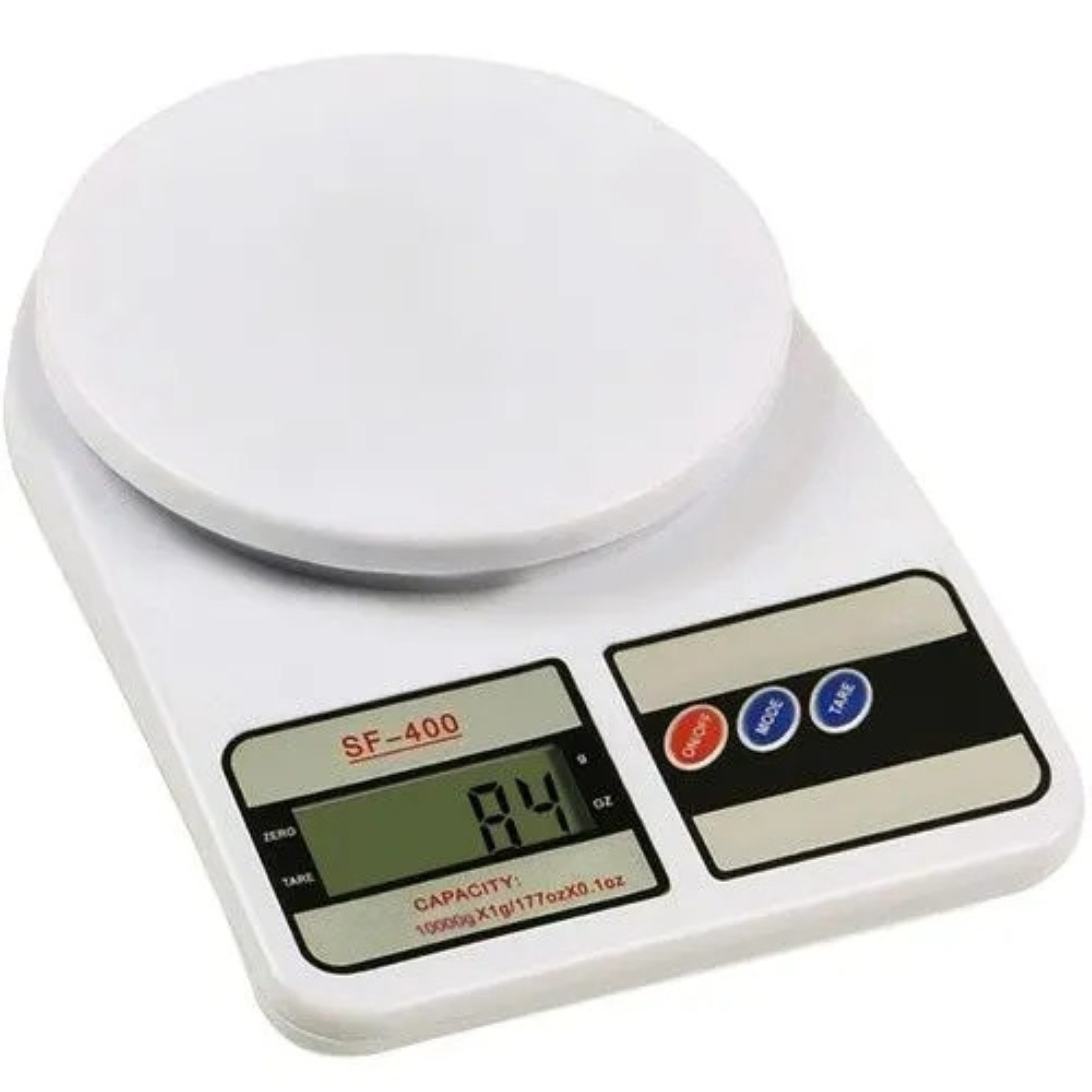 Ruhhy Küchenwaage Küchenwaage Elektronische Küchenwaage 10kg Digitalwaage LCD Weiß Glas, (Elektronische Waage mit LCD Display und Glasoberfläche für die Küche, Digitale Küchenwaage inklusive 2 AAA Batterien und Tara-Funktion 3tlg), Präzise 10kg Digitalwaage mit Abschaltautomatik und 1g Messgenauigkeit