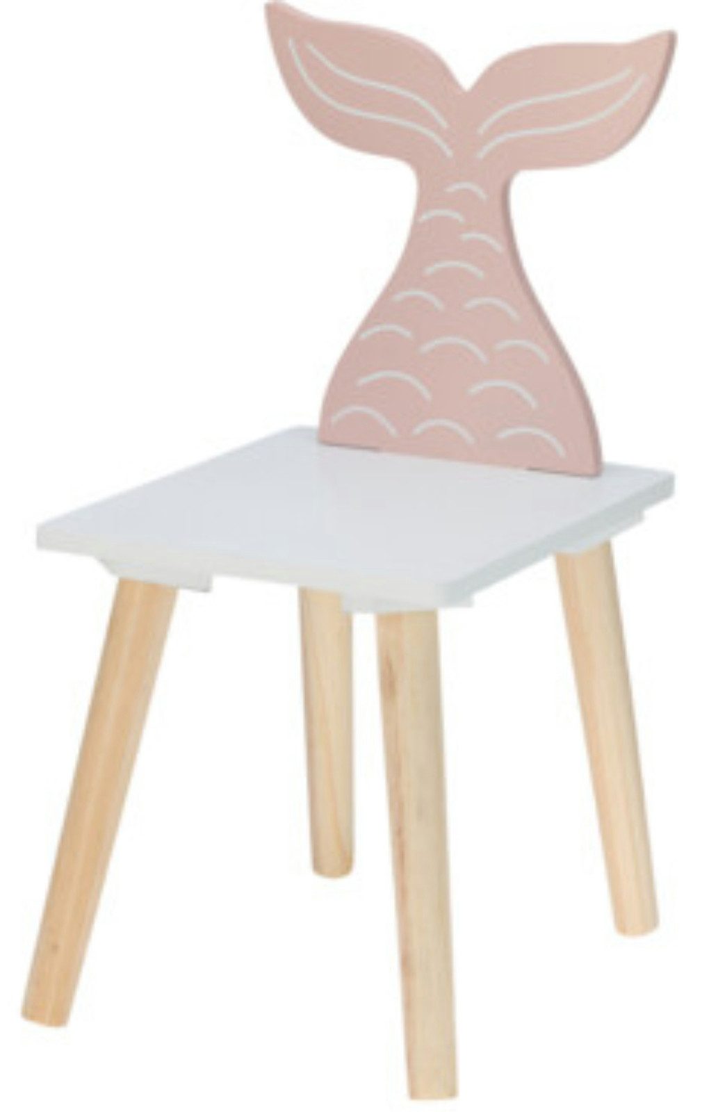 Koopman Kinderstuhl Kinderhocker Holzstuhl Weiß / günstig online kaufen