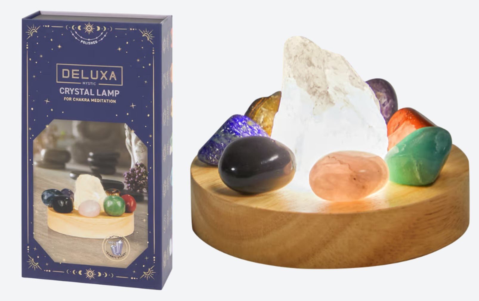 Karsten International Edelstein Lampe Chakra Kristalle Heilsteine