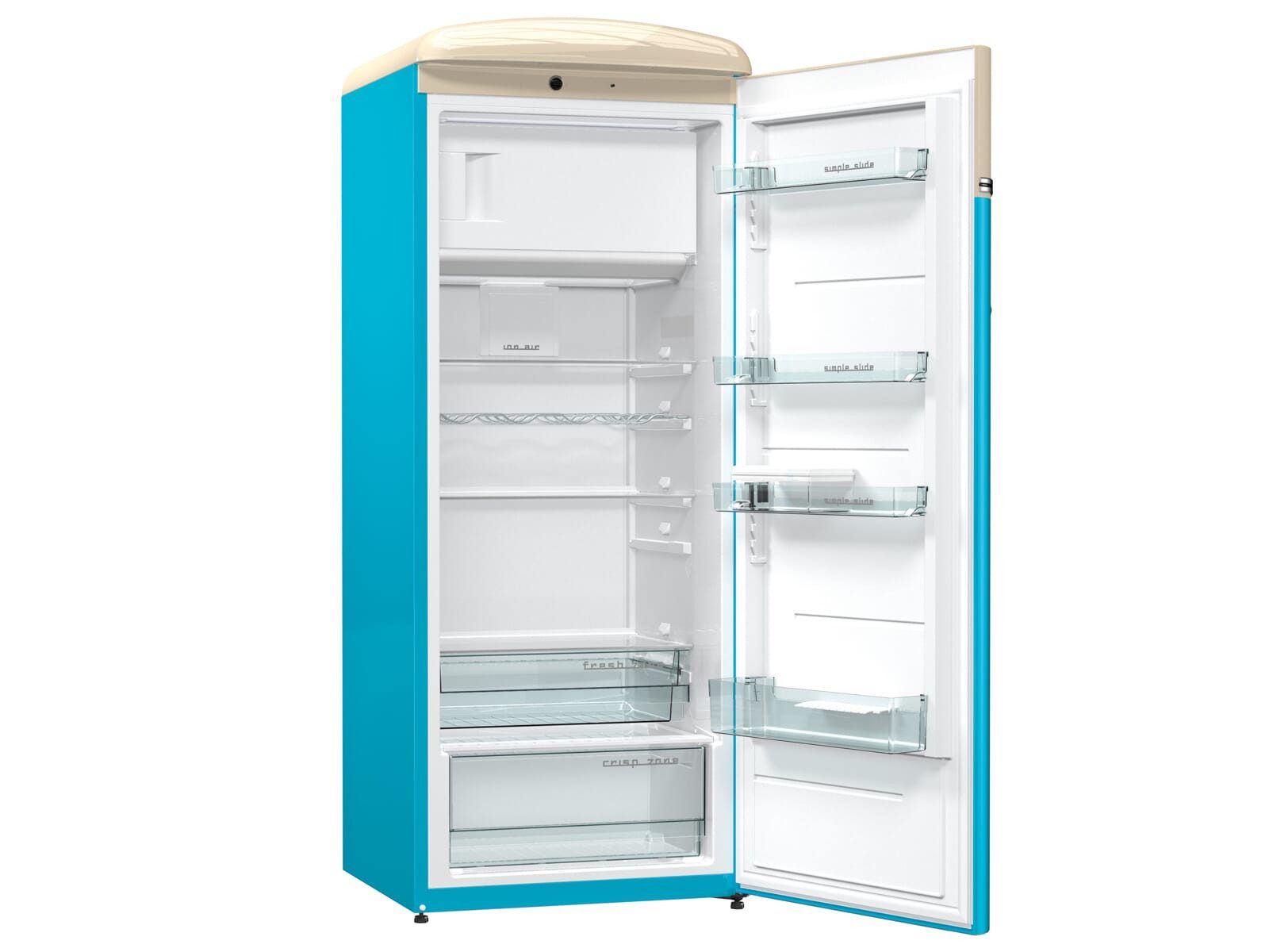 GORENJE Kühlschrank 590942, 154.0 cm hoch, 60.0 cm breit, Retro-Design