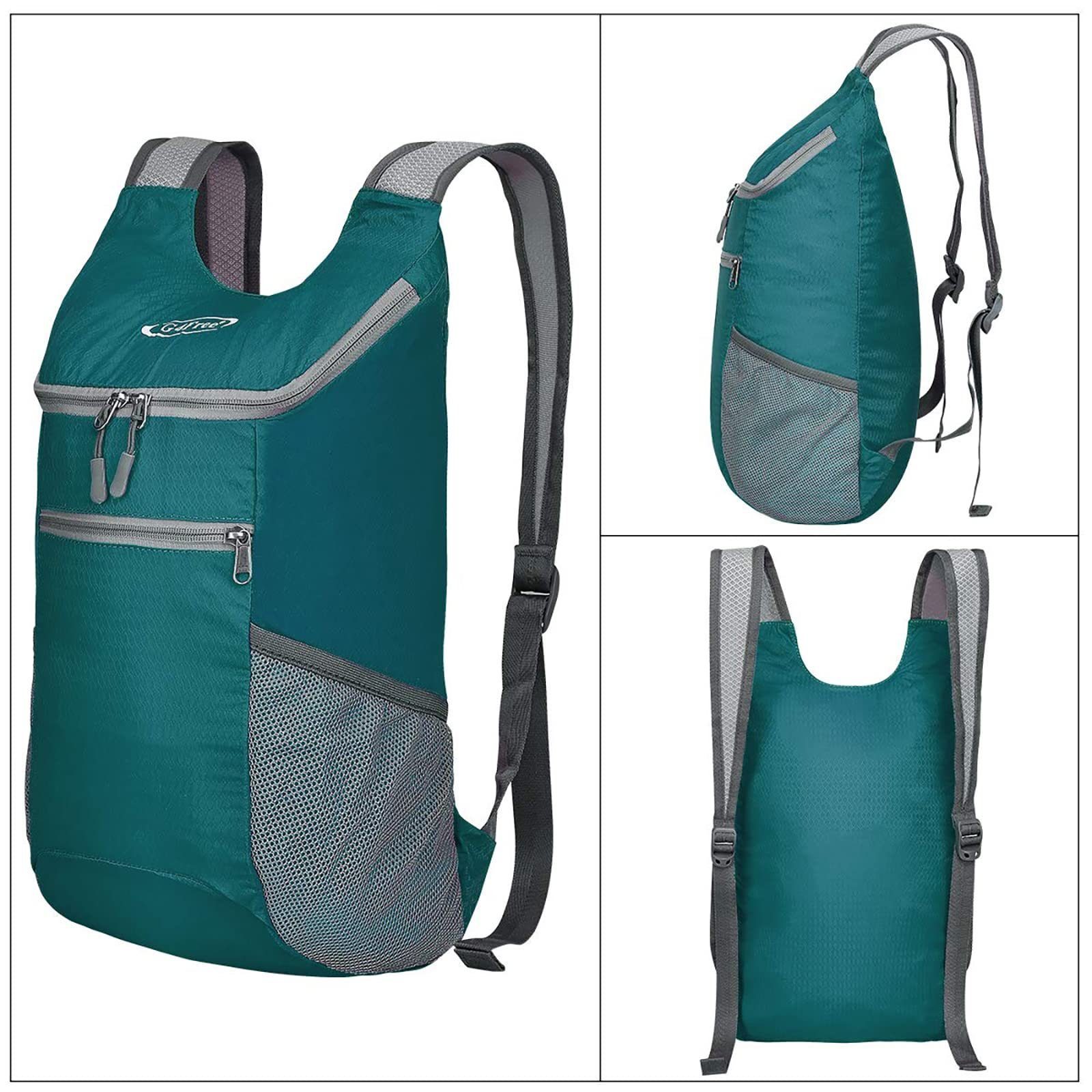 Wanderrucksack, Backpack Rucksack pfauengrün L, Wanderrucksack Kleiner G4Free 11