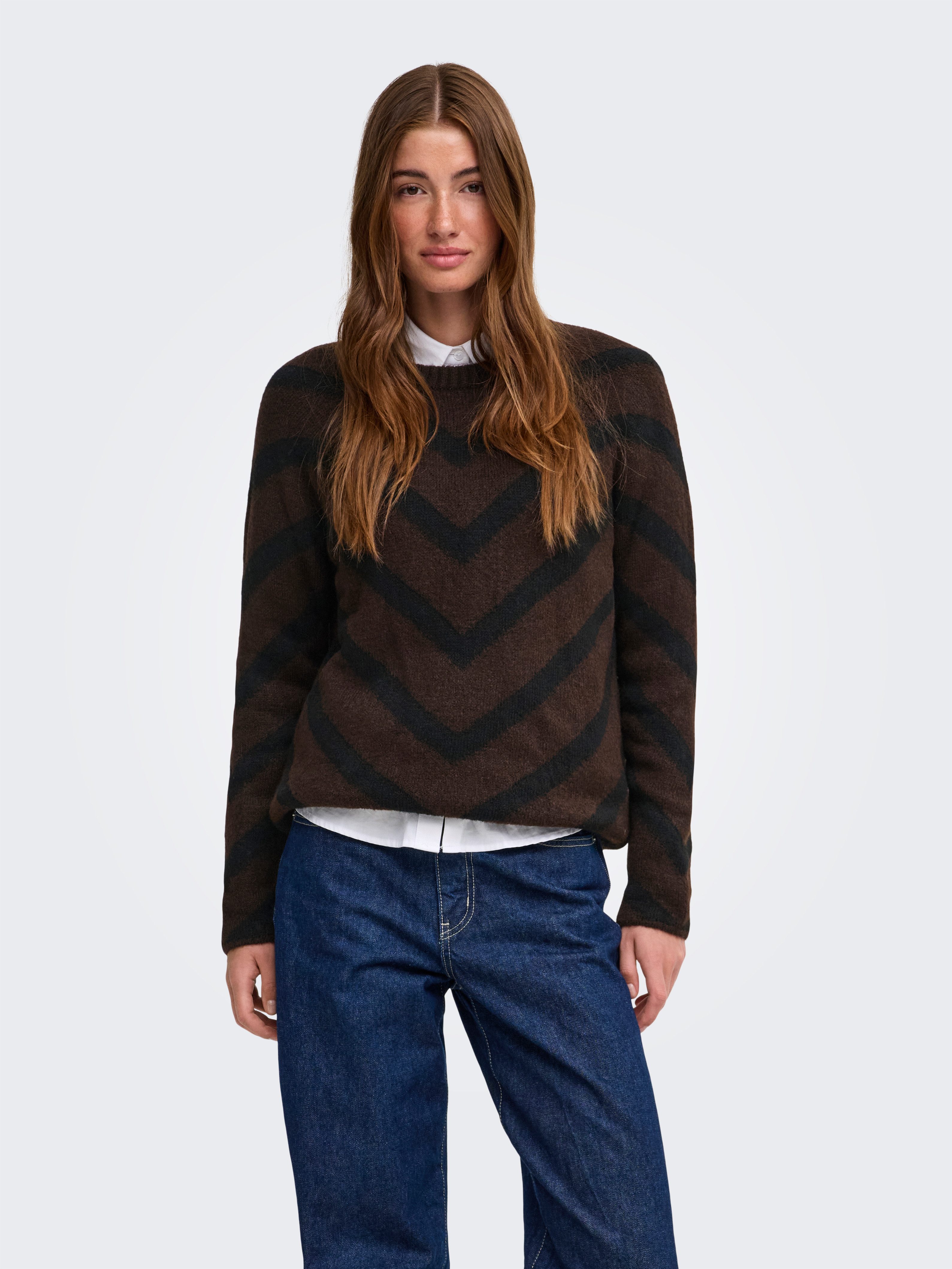 ONLY Strickpullover ONLELIZA L/S PULLOVER KNT NOOS Kunstfaser, regular fit
