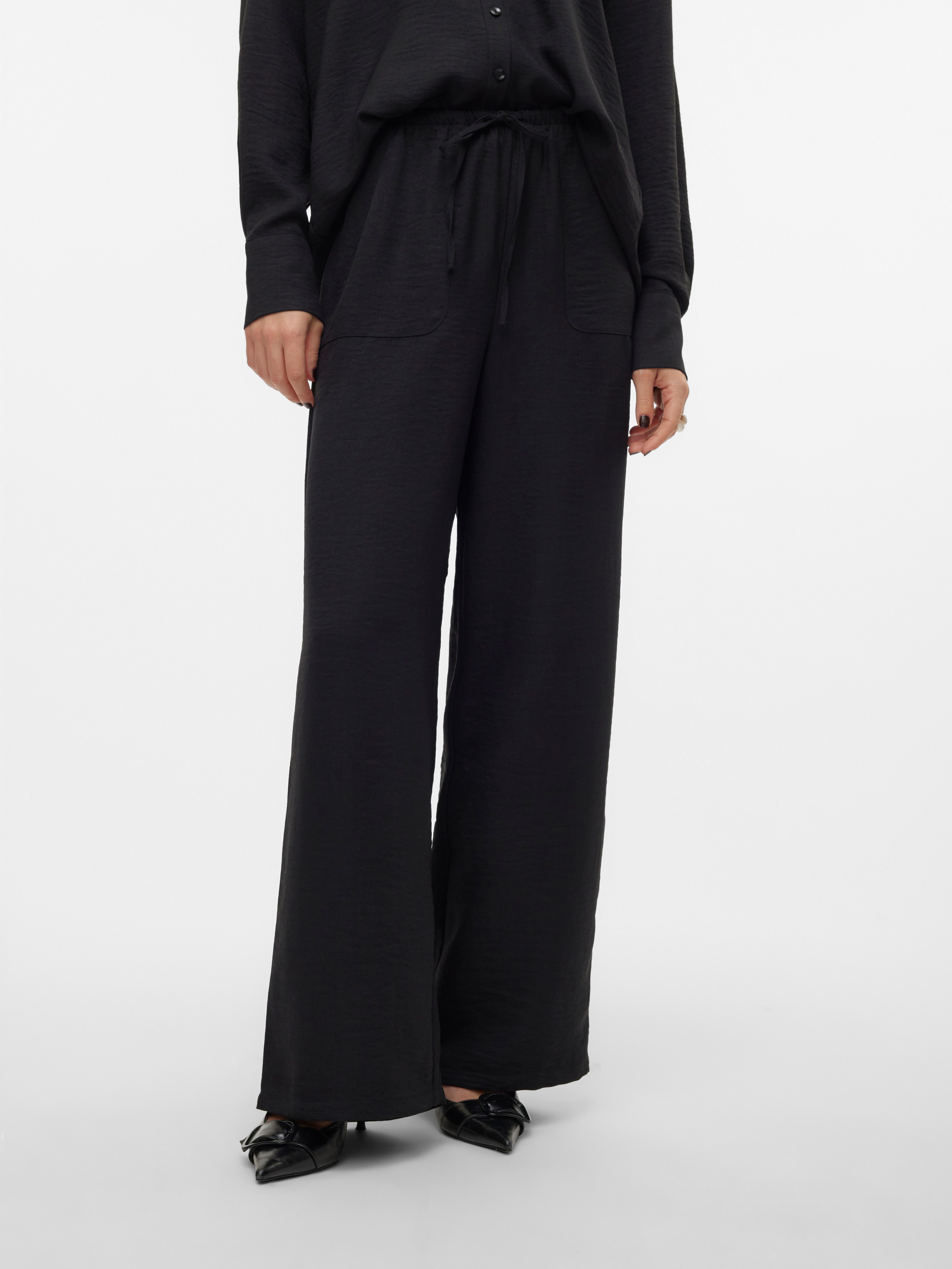 Vero Moda Schlupfhose VMMELANEY HW LOOSE PANT WVN GA NOOS Kunstfaser, loose günstig online kaufen