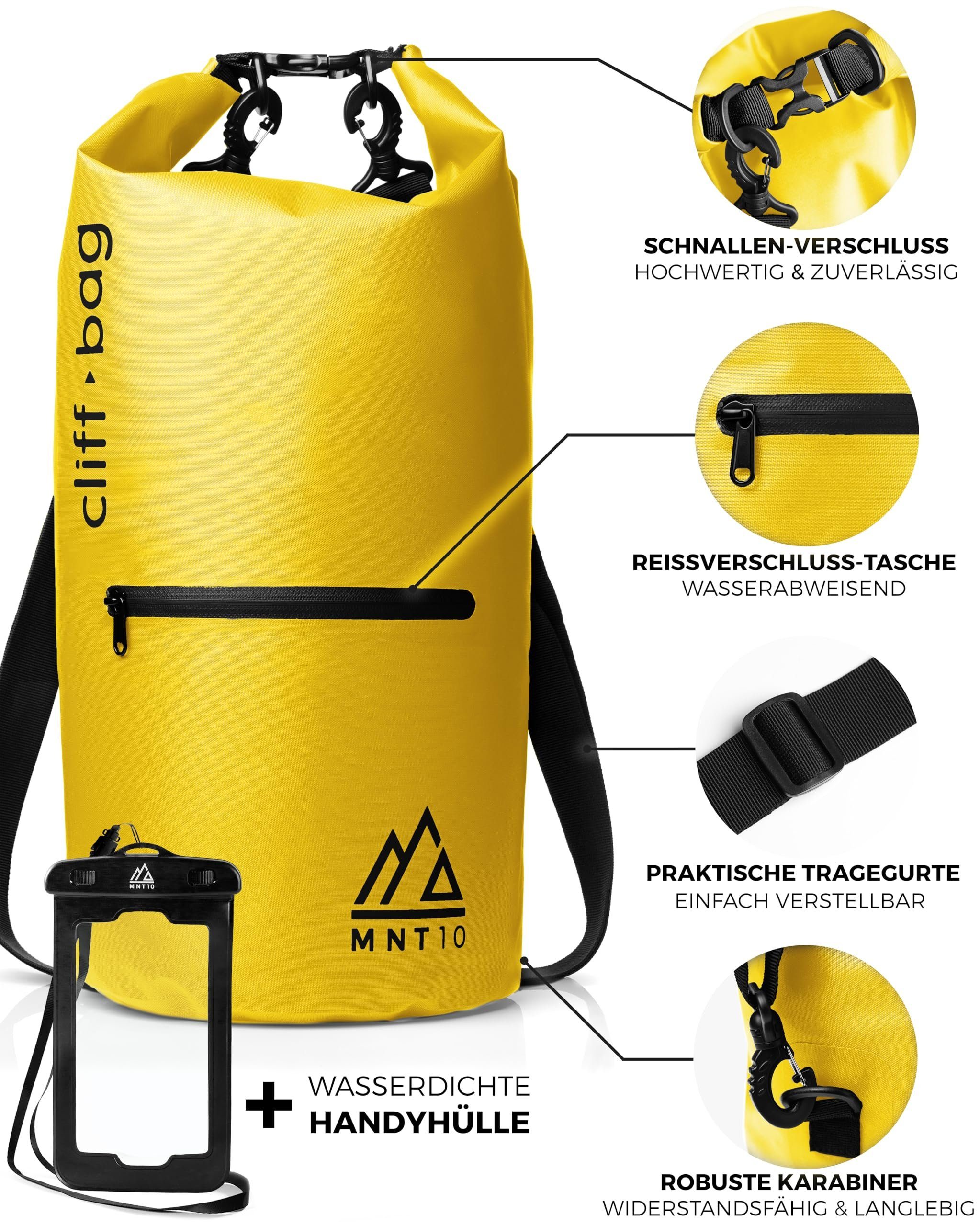 30L, Yellow Rucksack “Cliff-Bag” Drybag Dry I 40L MNT10 MNT10 20L, Bag in Drybag