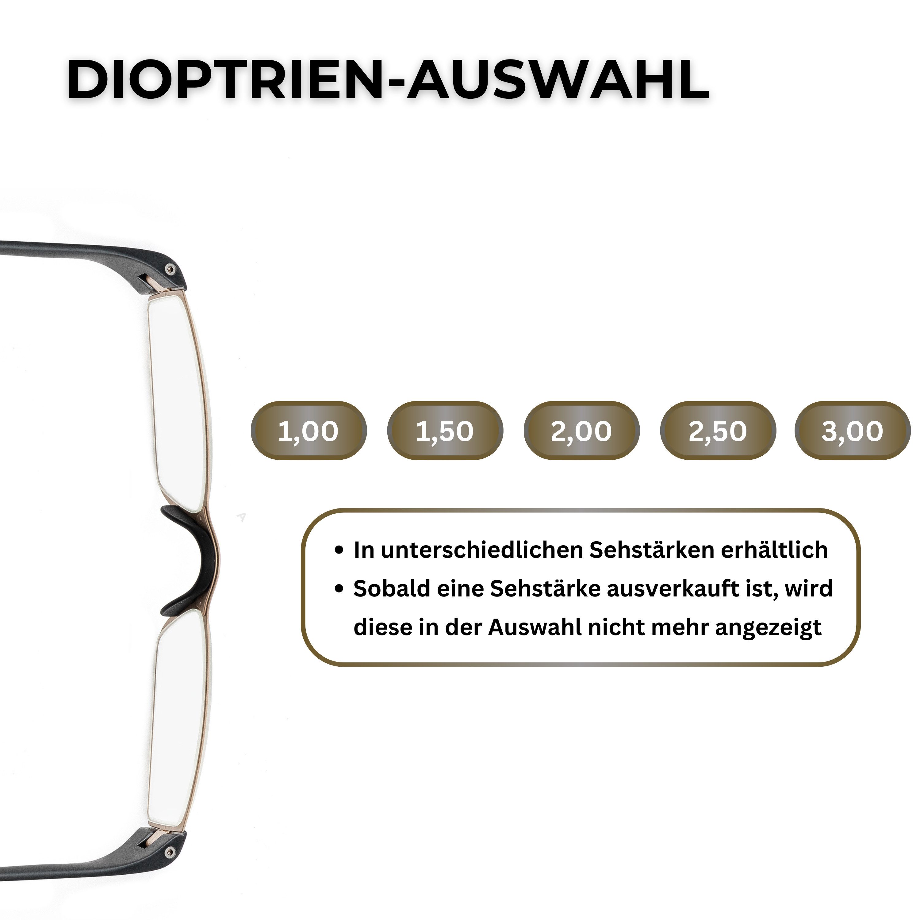 PORSCHE Design Brillengestell Porsche Design Lesebrille P8801, Sehhilfe aus Edelstahl, Modell: Q, 100 % Original Porsche Design, Direkt vom Optiker