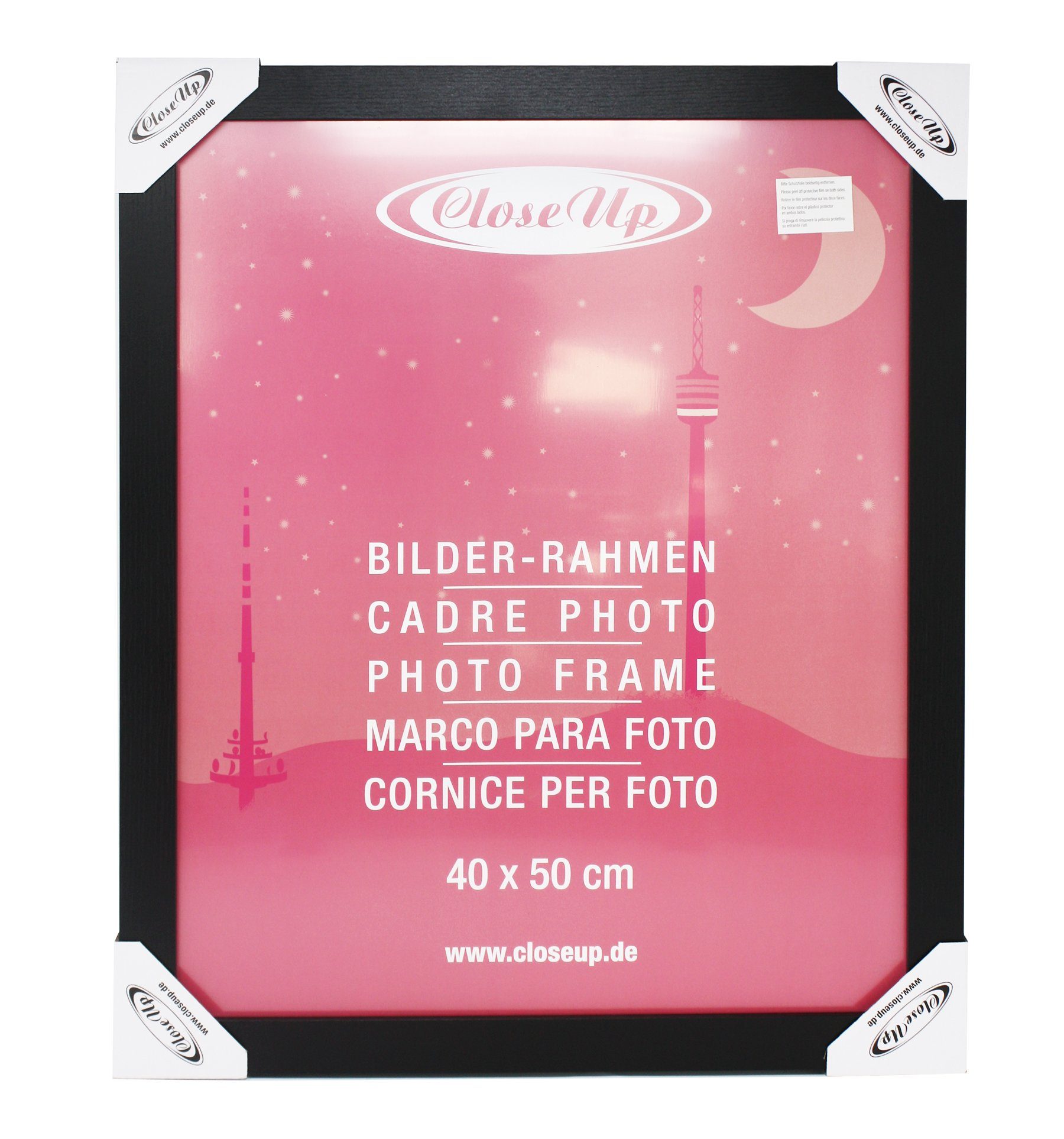 Close Up Bilderrahmen Posterrahmen 40 x 50 cm Holzdekor schwarz – Bild 4 von 5