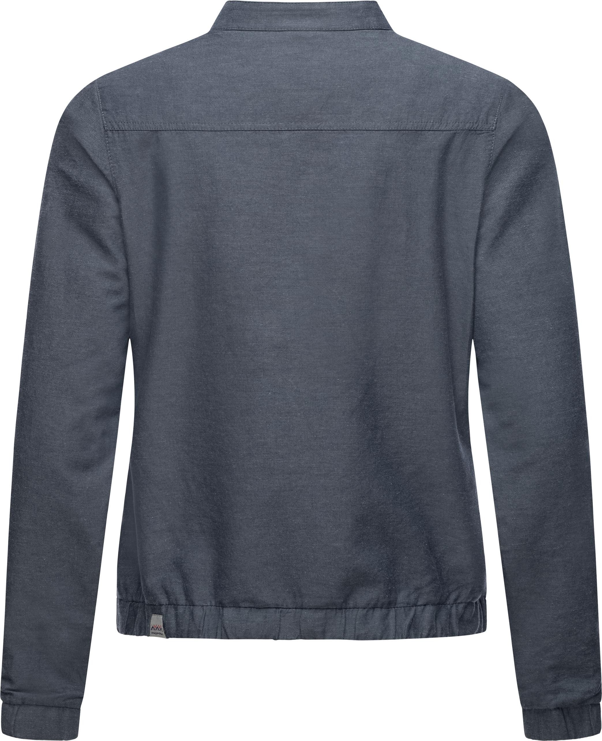 Ragwear Kurzjacke Malawi Linen Leichte Leinen Übergangsjacke