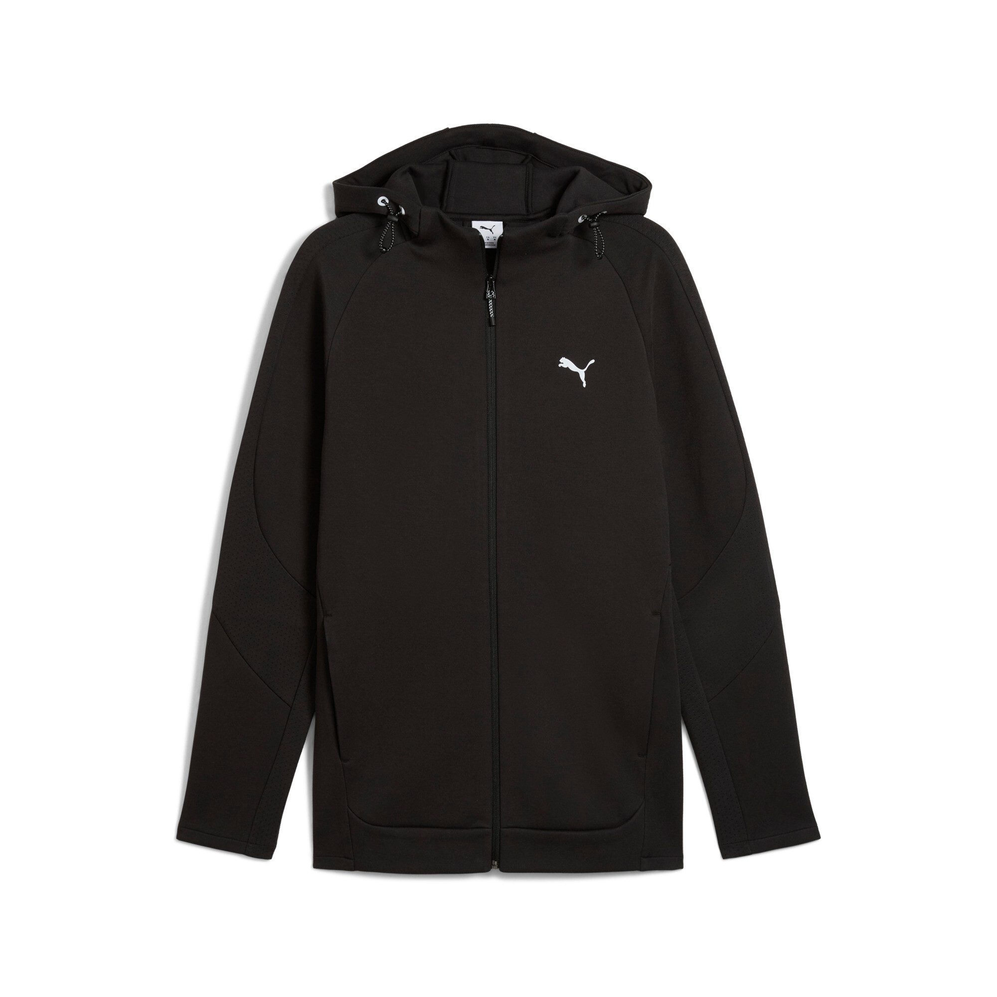 PUMA Kapuzensweatshirt EVOSTRIPE FULL-ZIP HOODIE DK mit Kapuze, sportlicher Stil, mit Reißverschluss