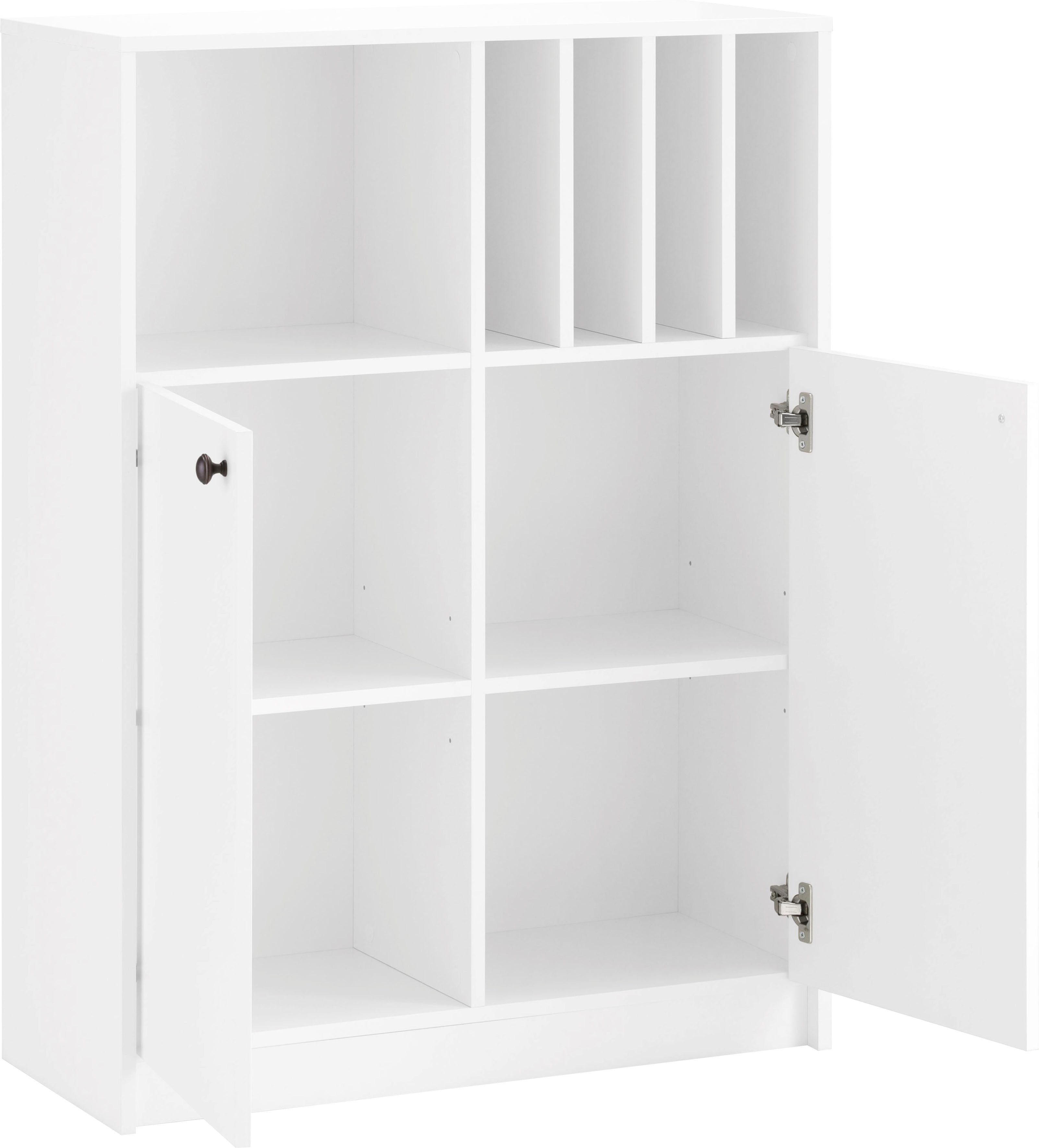 OTTO home Aktenschrank Licia viel Stauraum, 2 Türen und 5 offene Fächer – Bild 4 von 5