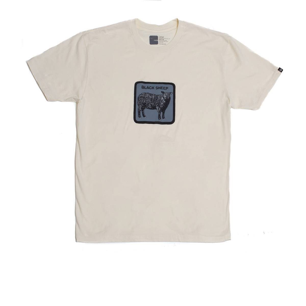 GOORIN Bros. T-Shirt - Beige Sheep Herren Black Rundhals, T-Shirt Baumwolle, - Logo-Patch