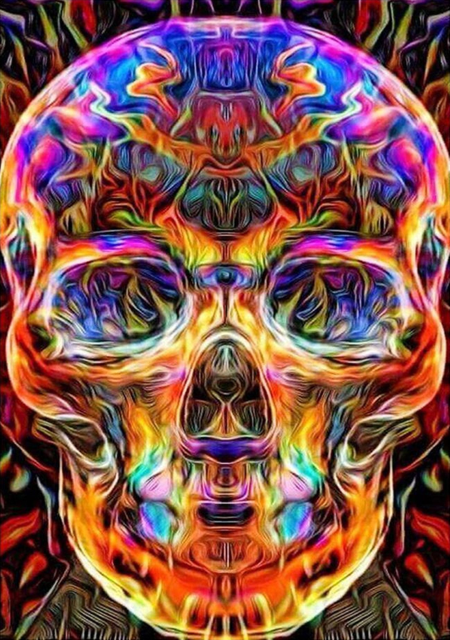 LA CUTE Malen nach Zahlen 5d Diamond Painting Leuchtender Schädel Malen nac günstig online kaufen