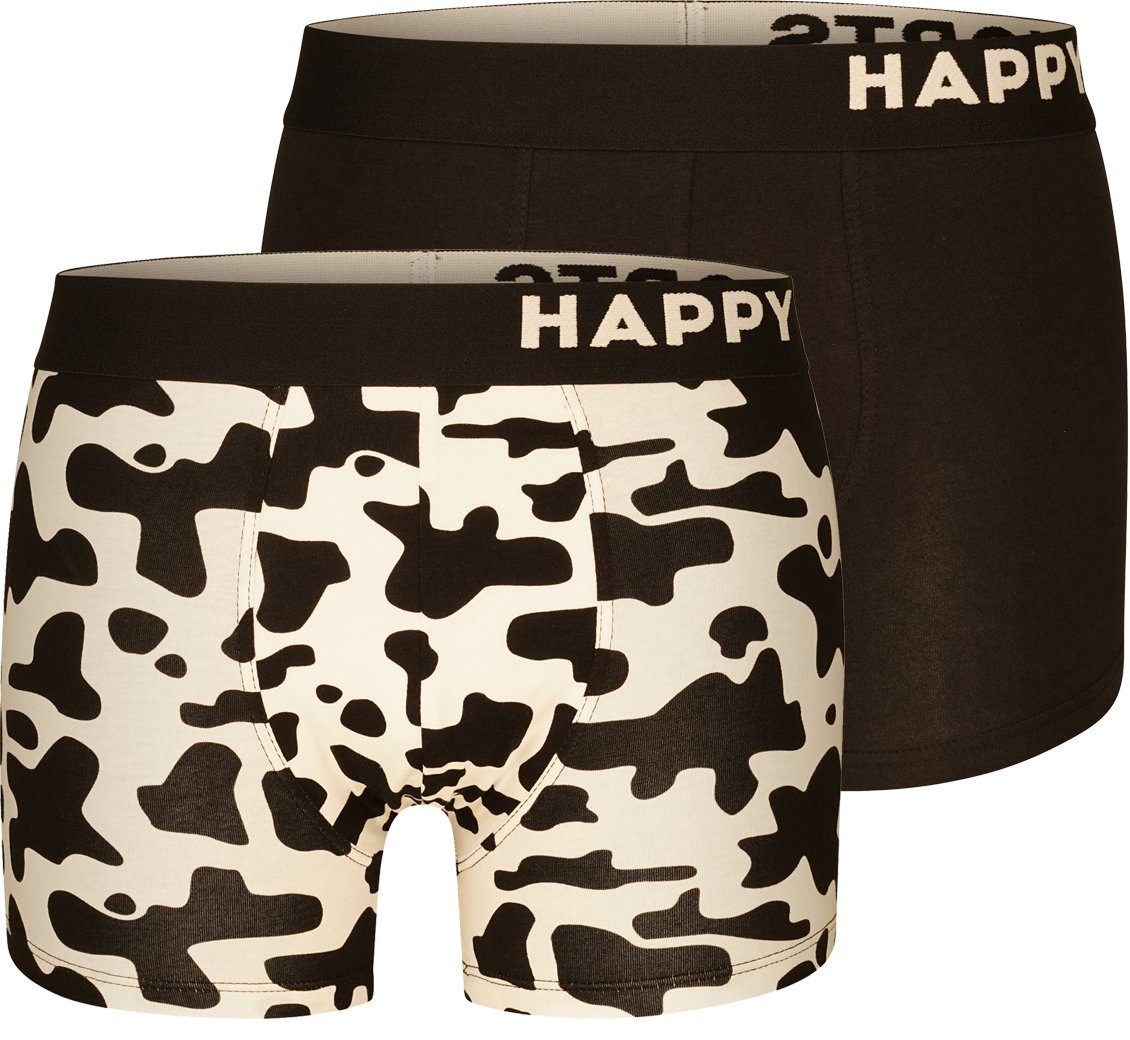HAPPY SHORTS Retro Pants 2-Pack Trunks Kuhflecken