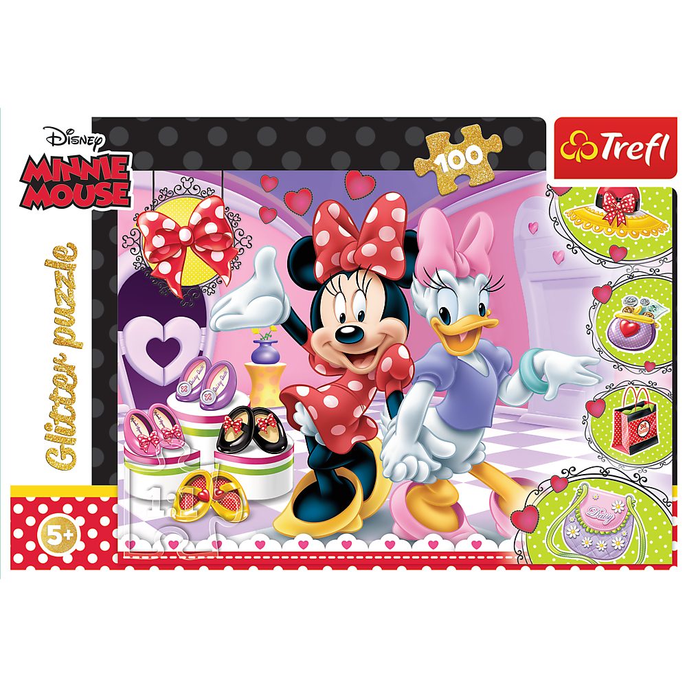 Disney Minnie Mouse Puzzle Minnie Mouse Puzzle 100 Teile Ideal für Mädchen und Jungen, Puzzleteile