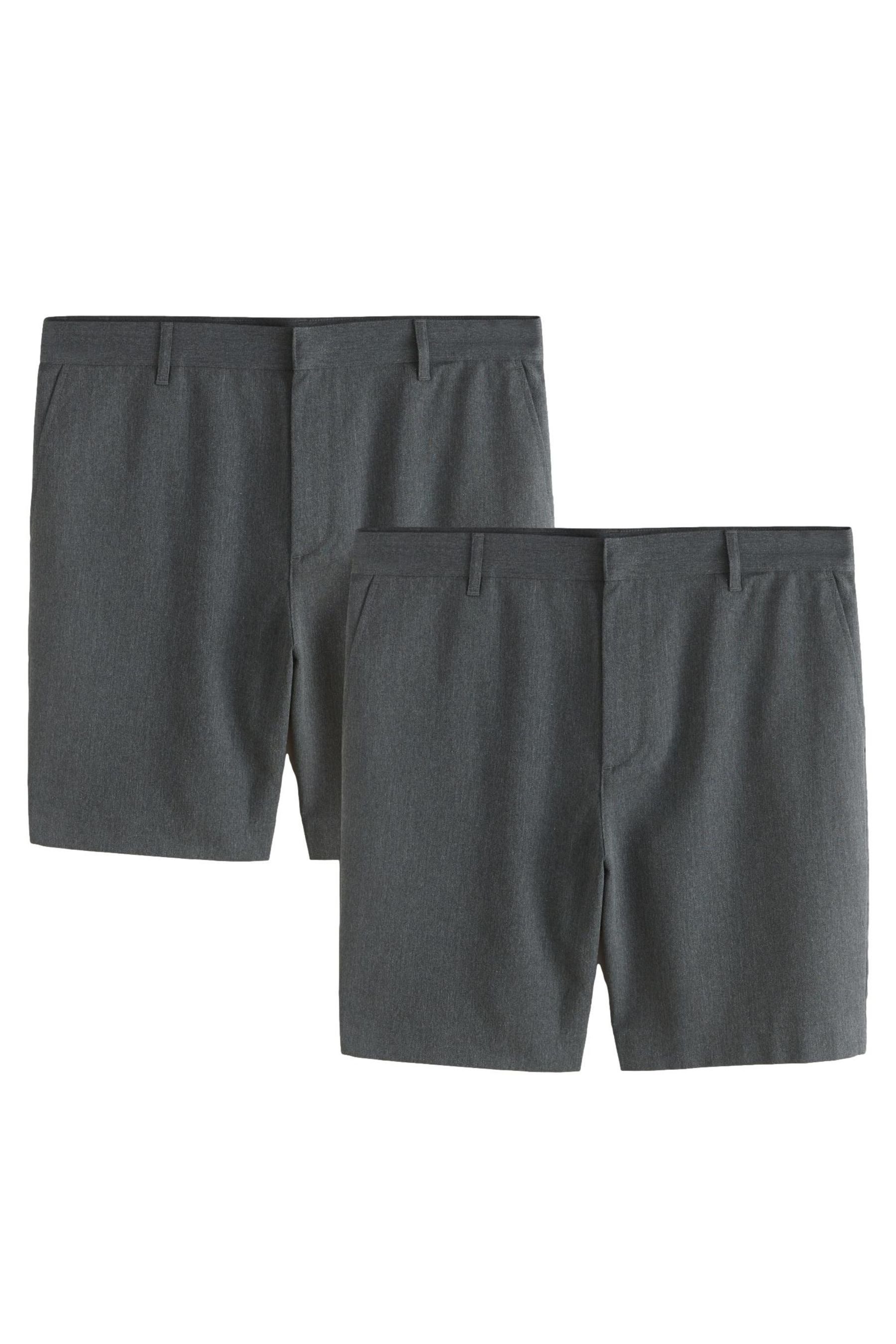 Shorts Regular Fit Shorts mit flacher Front, 2er-Pack