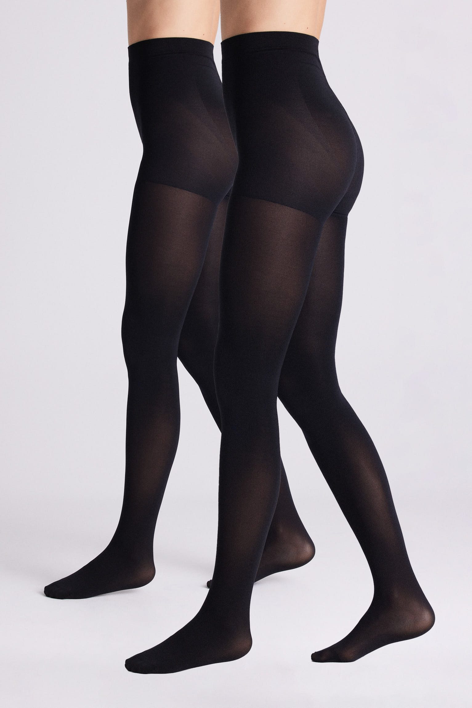 YSABEL MORA Shaping-Strumpfhose 70 DEN (2er Pack) mit formgebendem Slip, elastischer Bund