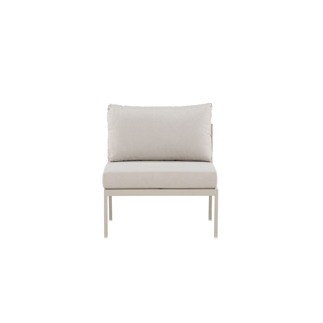 Gartenlounge-Set Copacabana Gartensofa Mittelsegment beige.