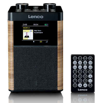 Lenco PDR-060WD Digitalradio (DAB) (DAB,FM, 10 W, 14 Std. Akkulaufzeit, Bluetooth® & USB/SD-Wiedergabe, kompakt -tragbar)