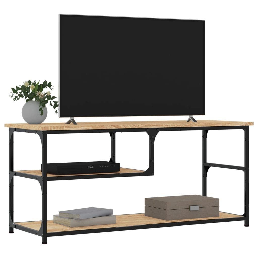 cm 103x38x46,5 TV-Schrank Sonoma-Eiche furnicato und Holzwerkstoff Stahl