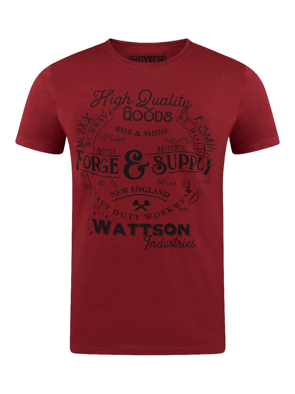 riverso T-Shirt Herren Printshirt RIVLeon Regular günstig online kaufen